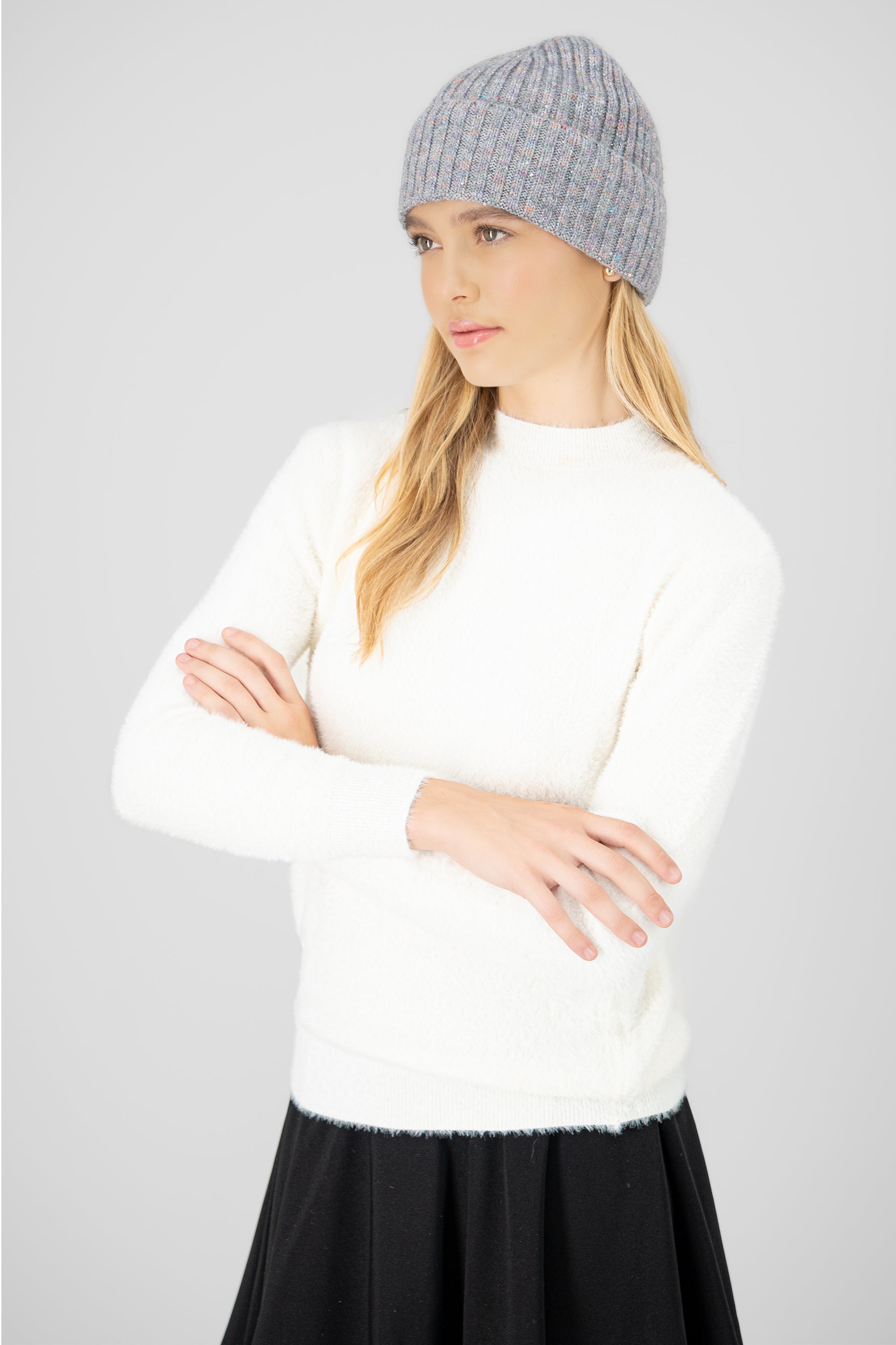 Beanie jaspe GRIS