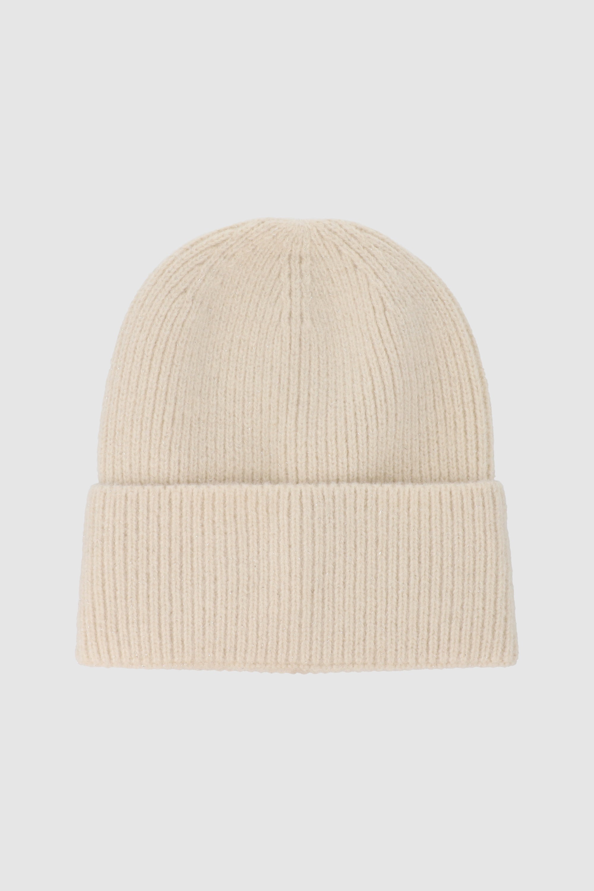 Beanie tejido simple HUESO