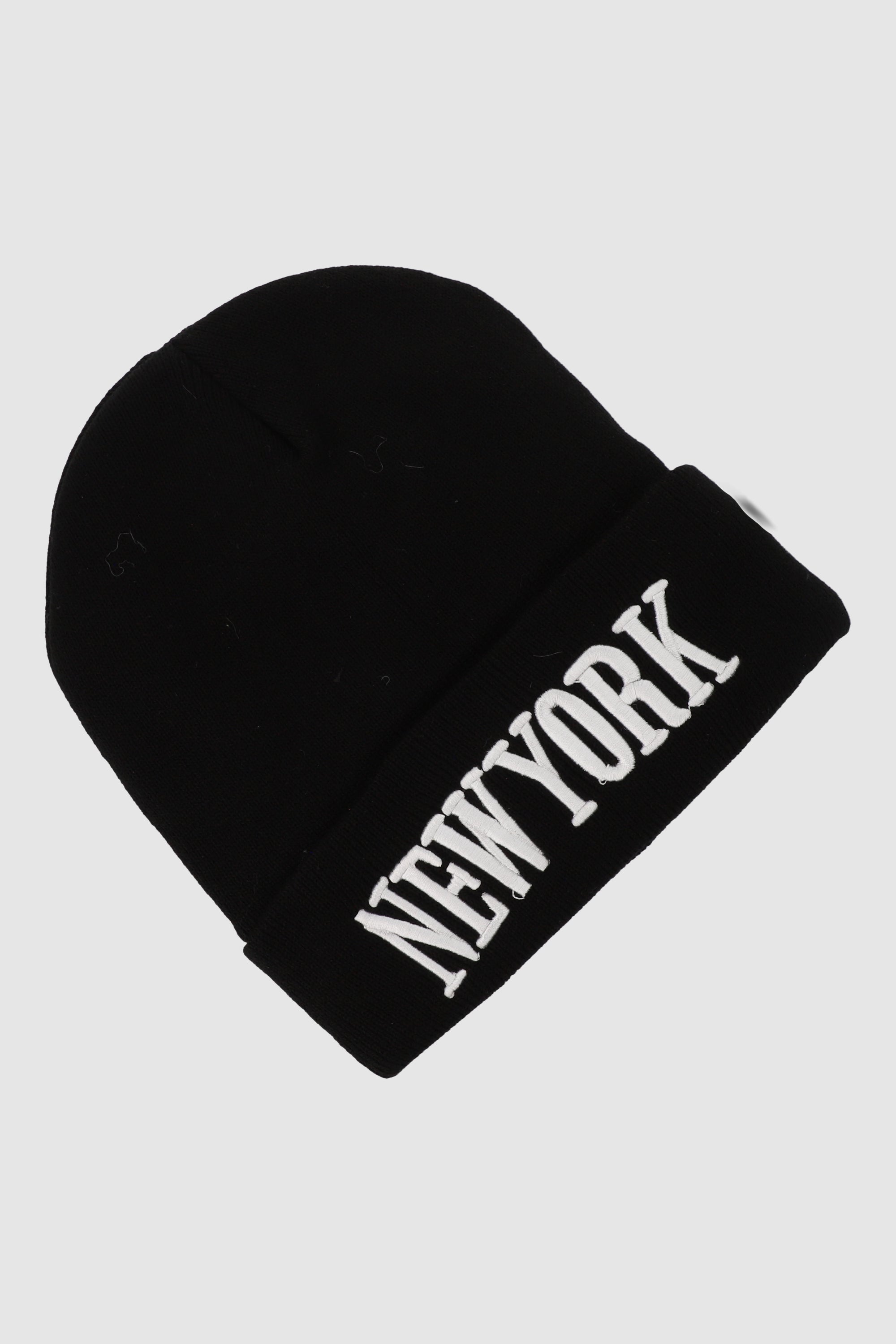 Beanie new york NEGRO