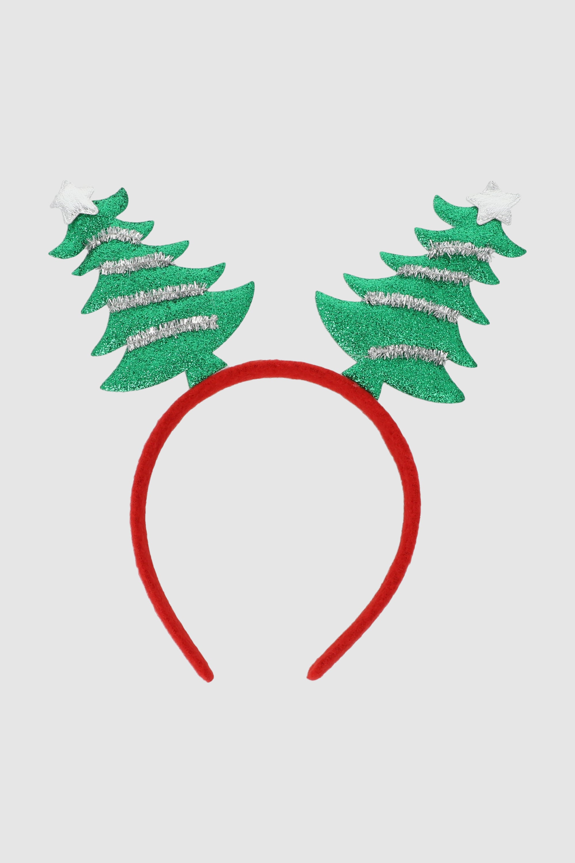 Diadema de árboles de navidad ROJO