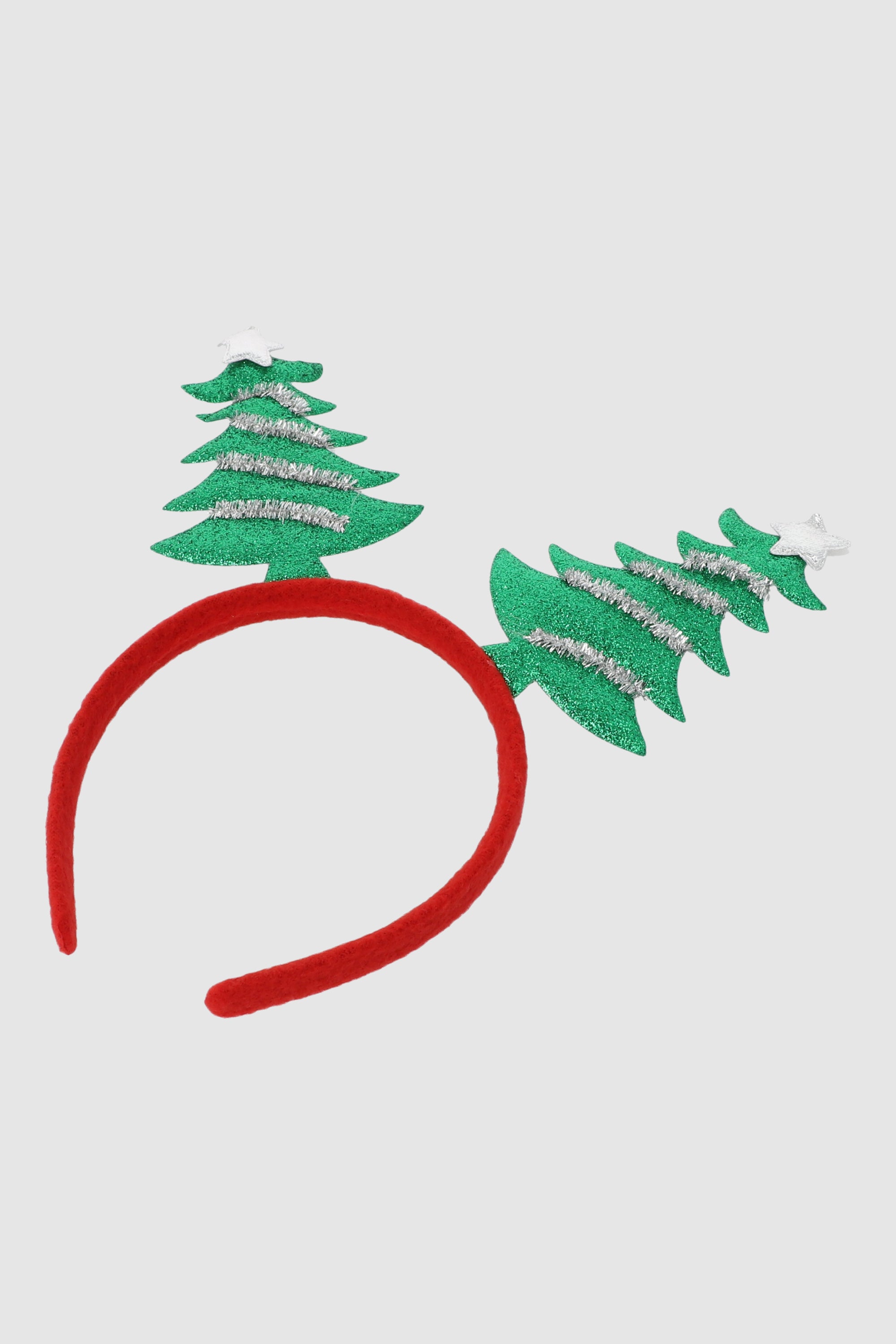 Diadema de árboles de navidad ROJO