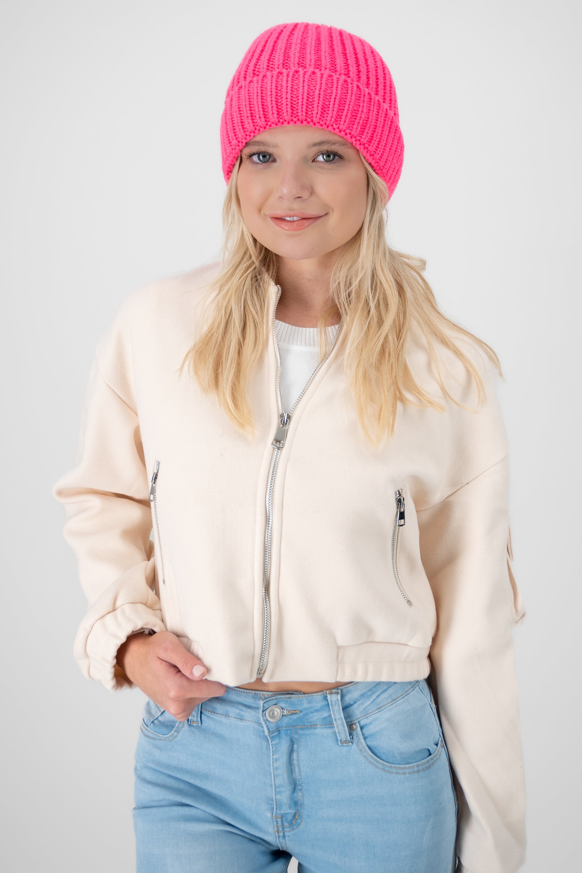 Beanie winter color ROSA