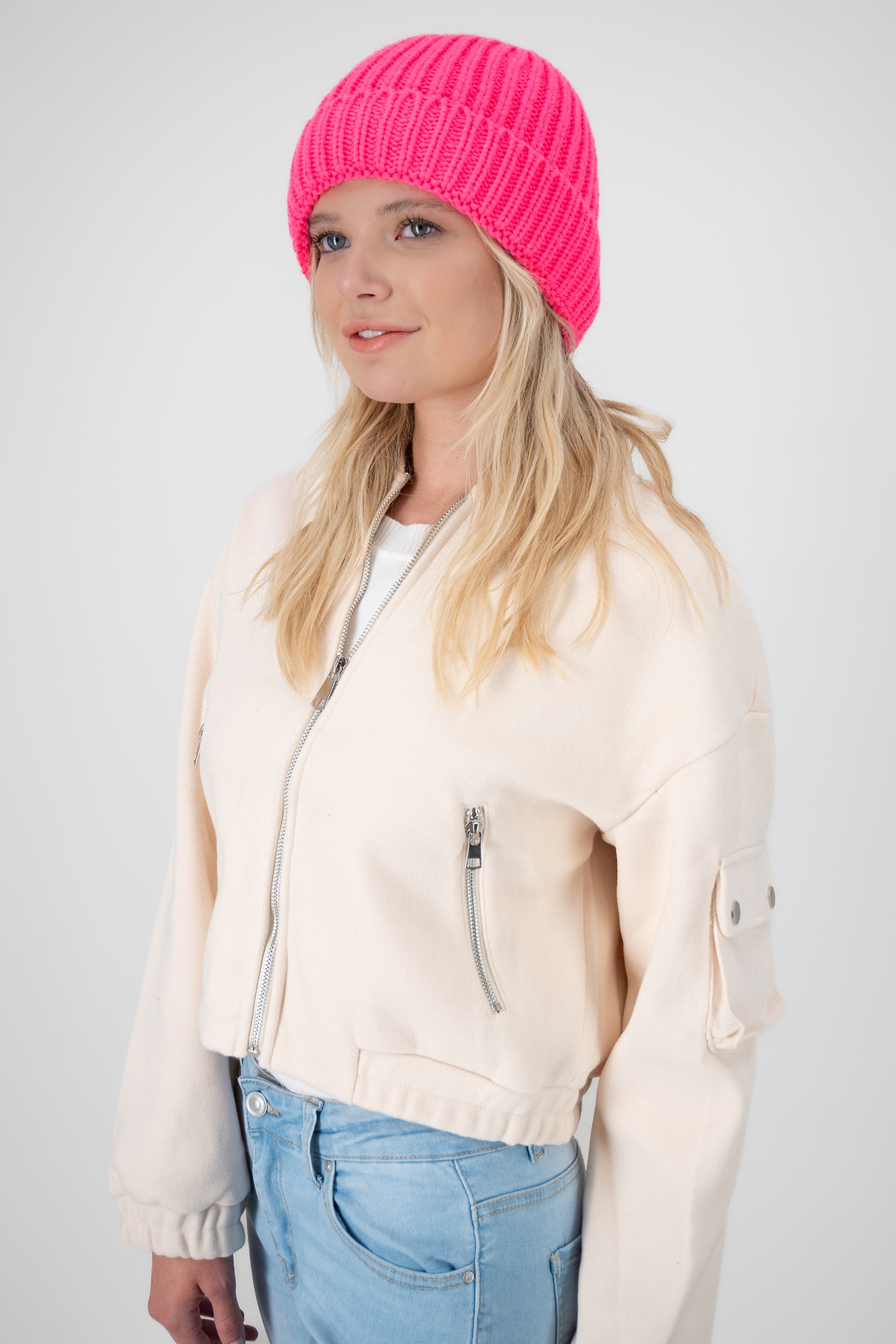 Beanie winter color ROSA