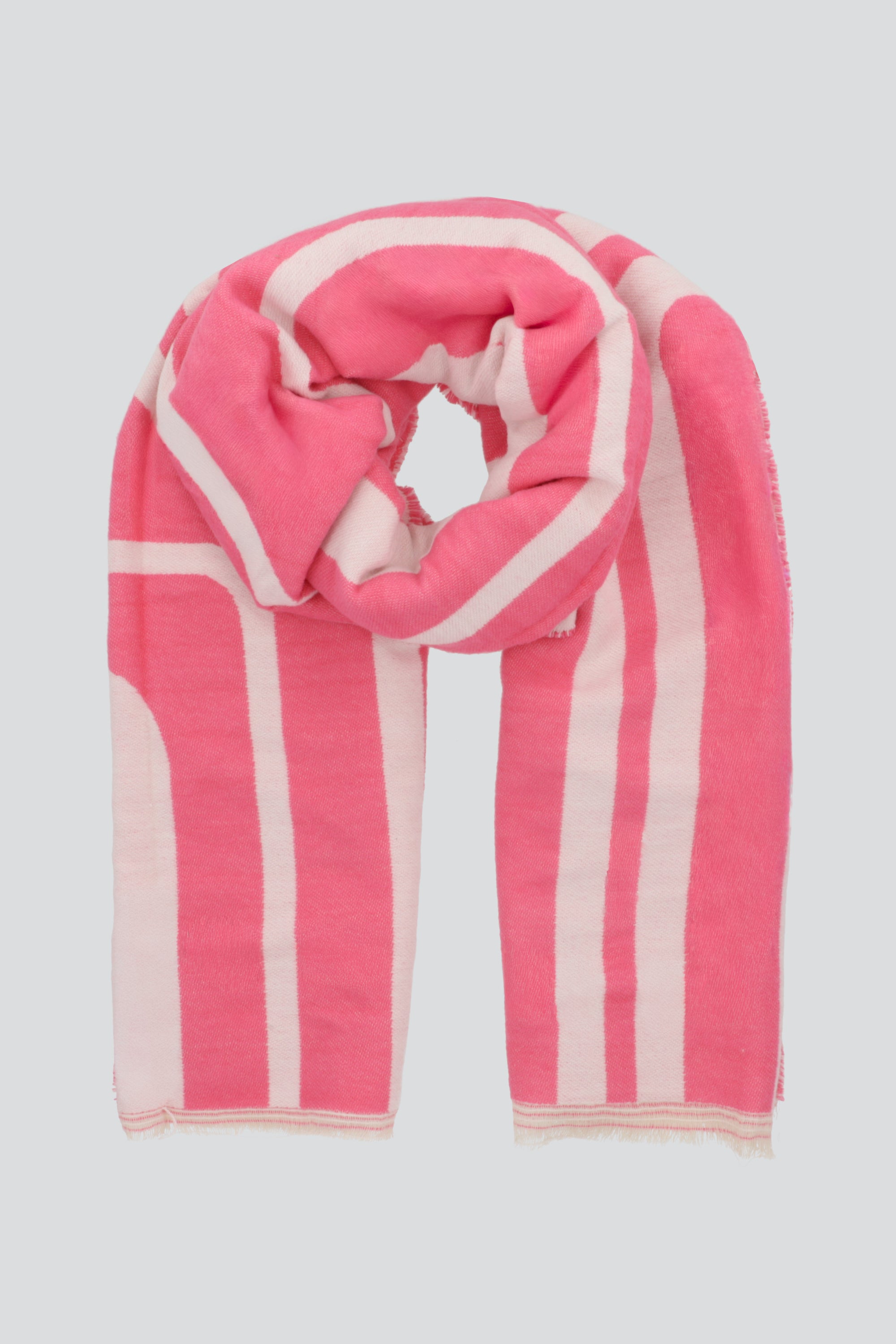 Bufanda print ondas PALO DE ROSA