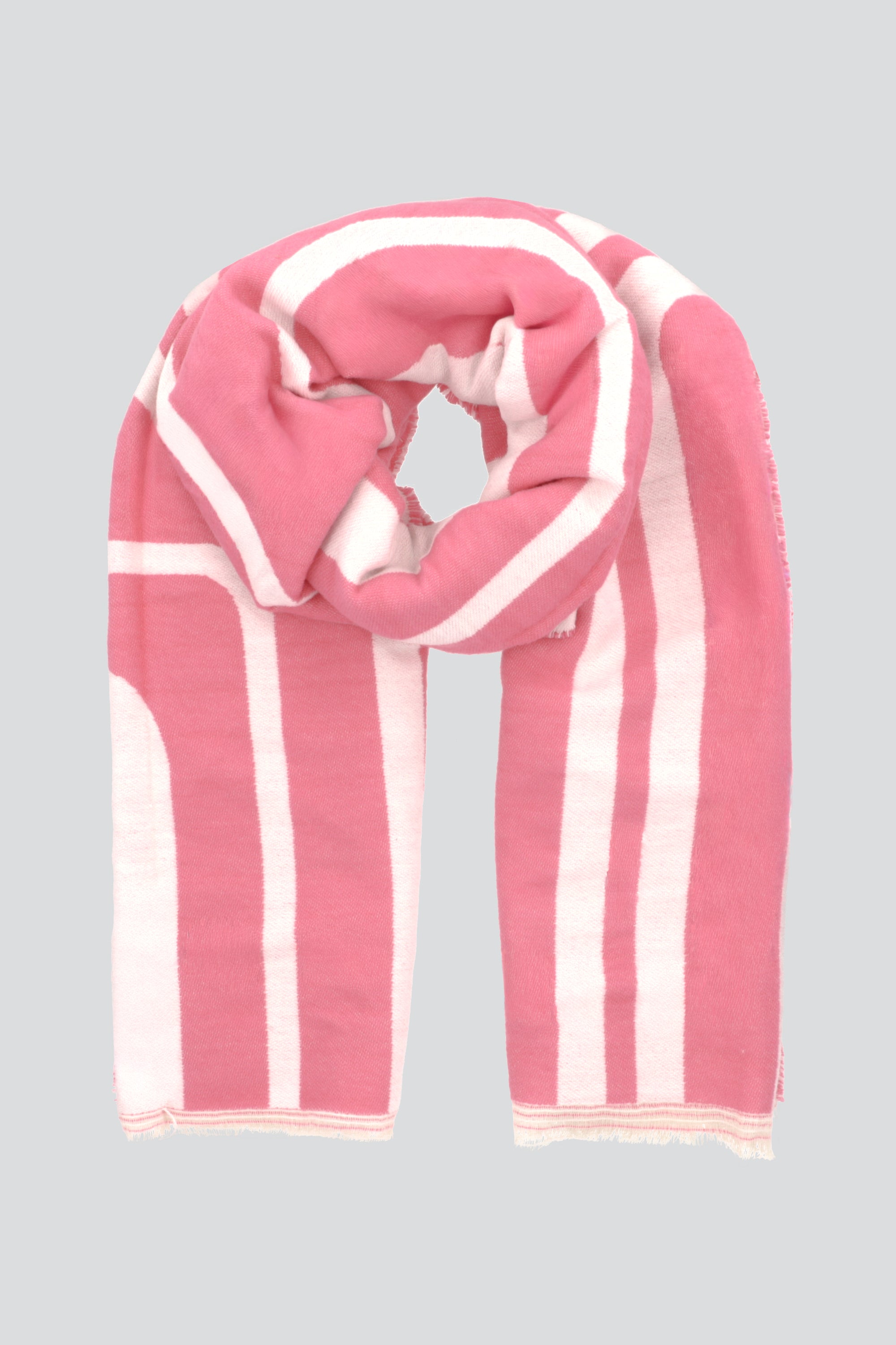 Bufanda print ondas PALO DE ROSA