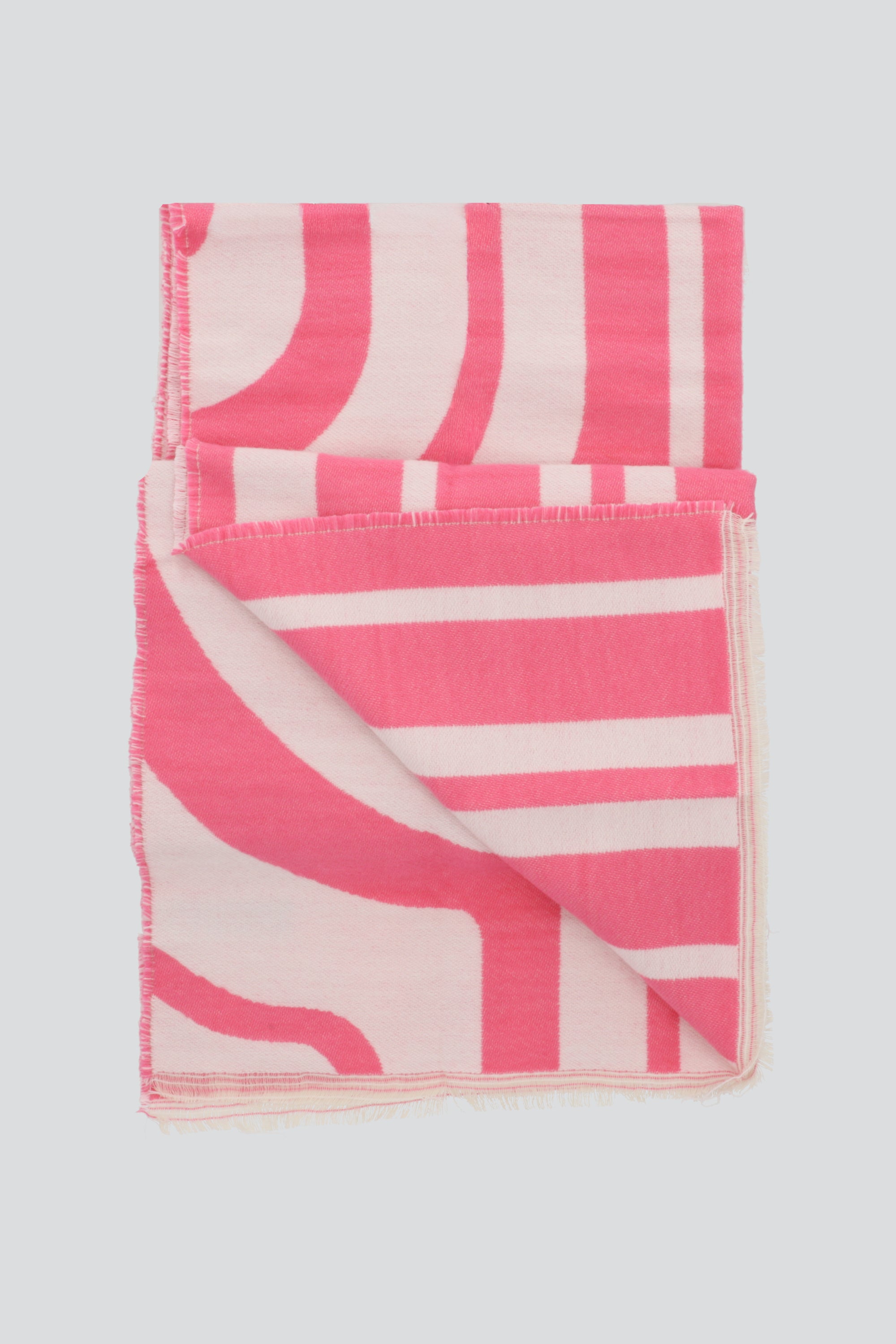 Bufanda print ondas PALO DE ROSA