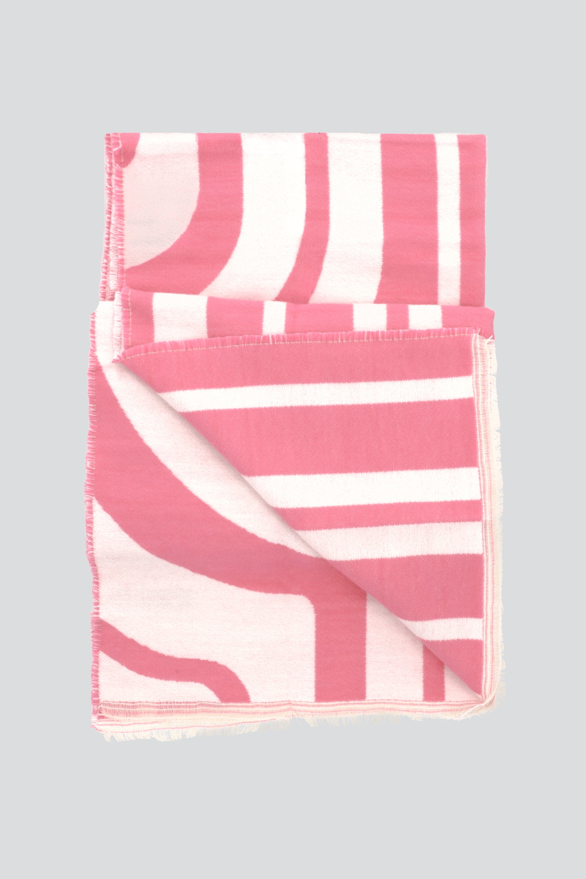 Bufanda print ondas PALO DE ROSA