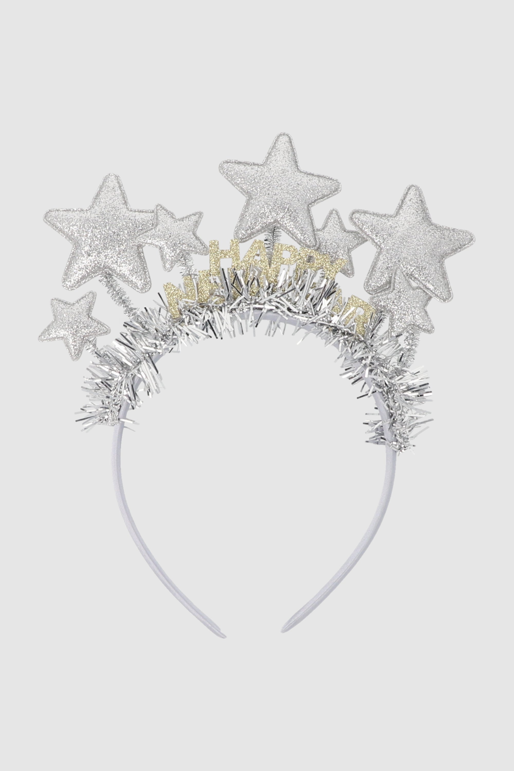 Diadema HNY estrellas PLATA
