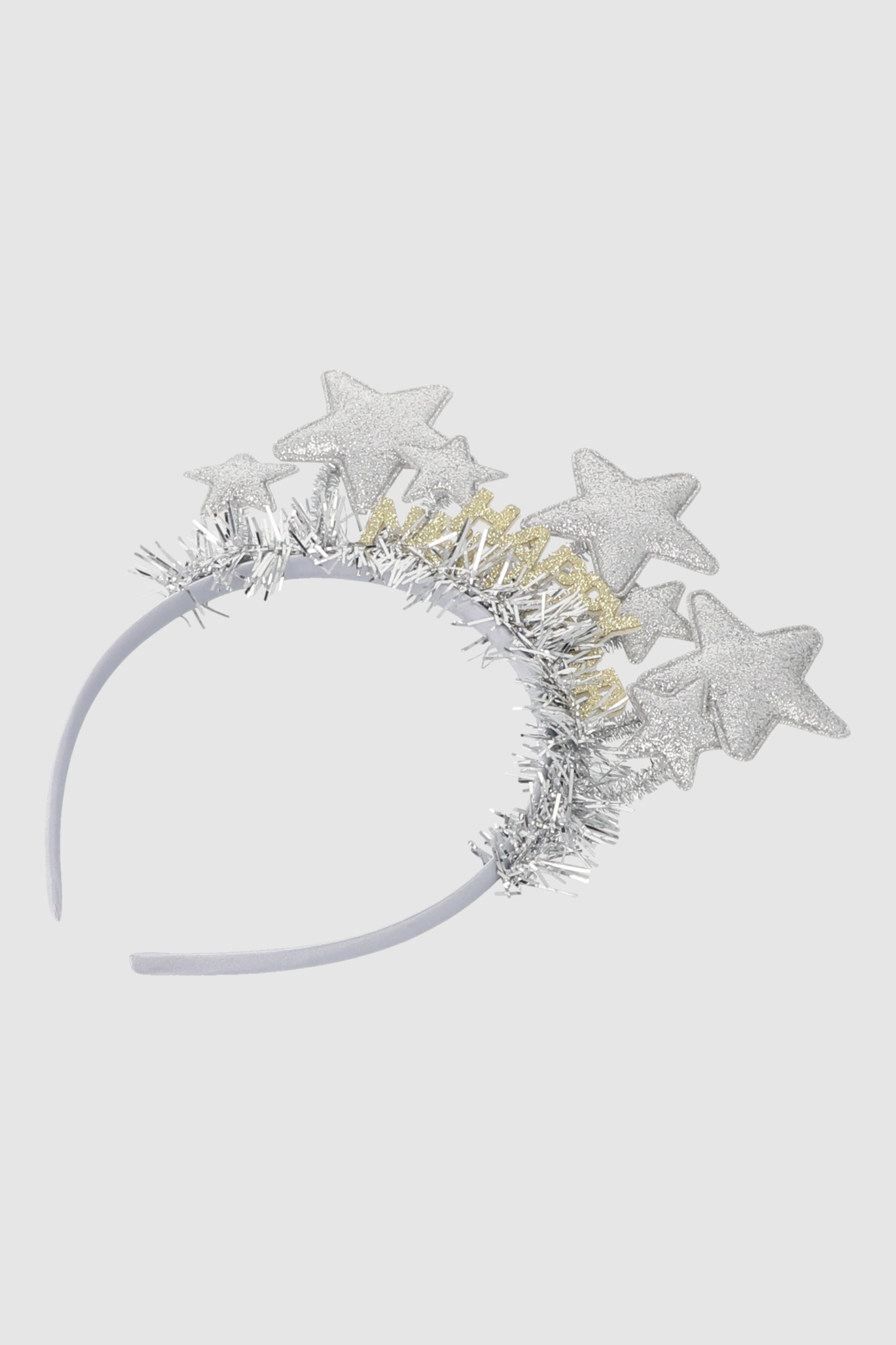 Diadema HNY estrellas PLATA