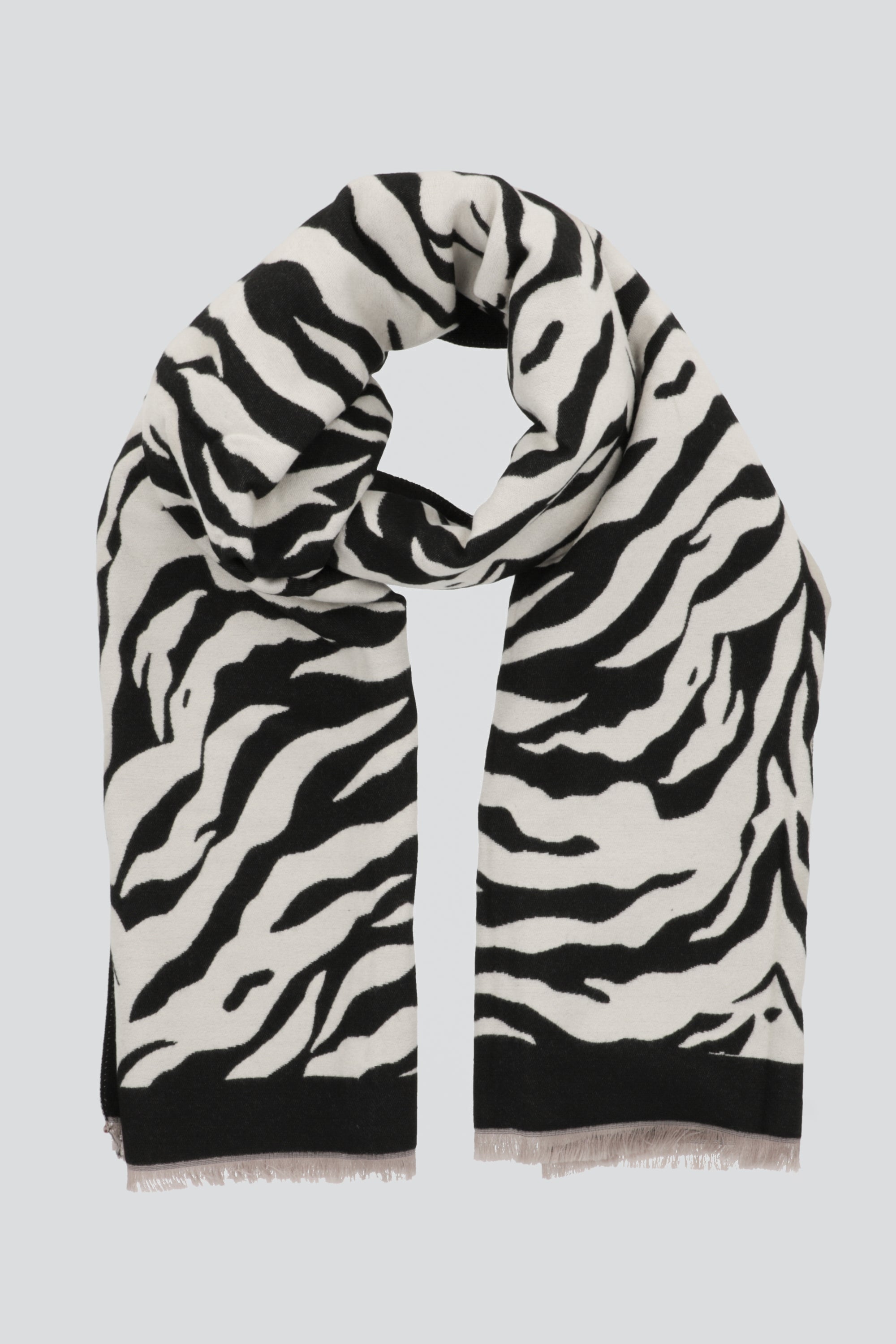Bufanda print zebra NEGRO