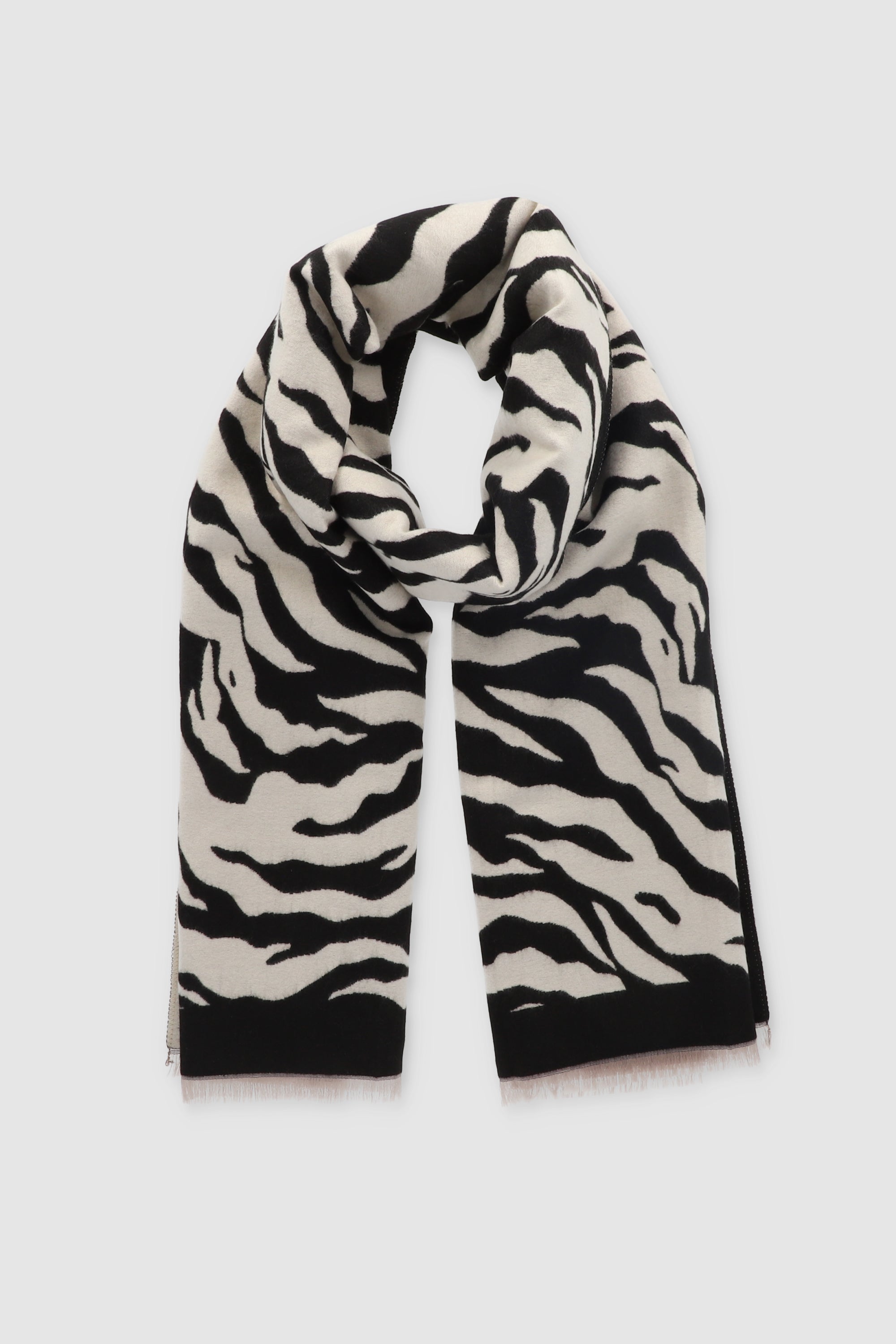 Bufanda print zebra NEGRO