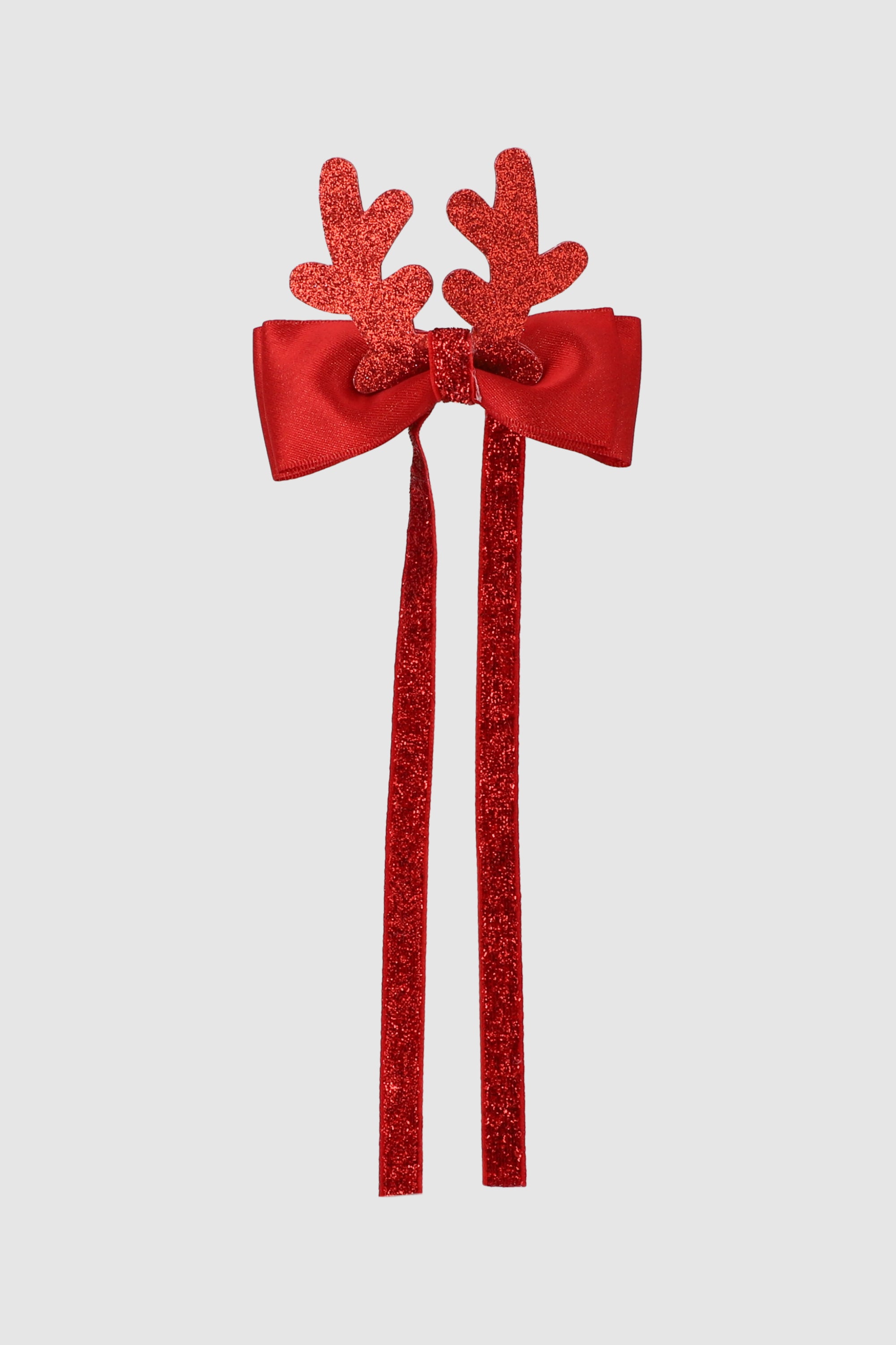 Moño tiras velvet cuernos VINO