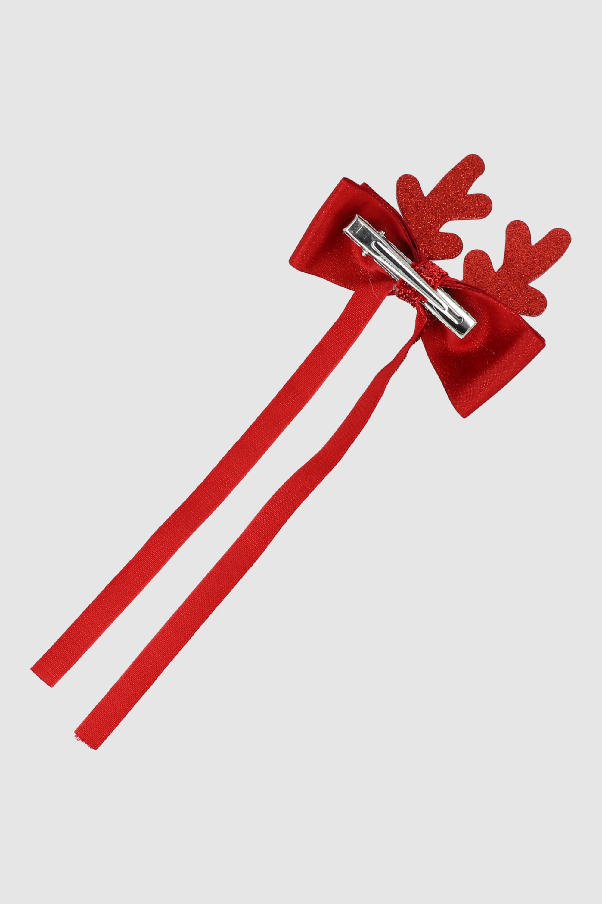 Moño tiras velvet cuernos VINO