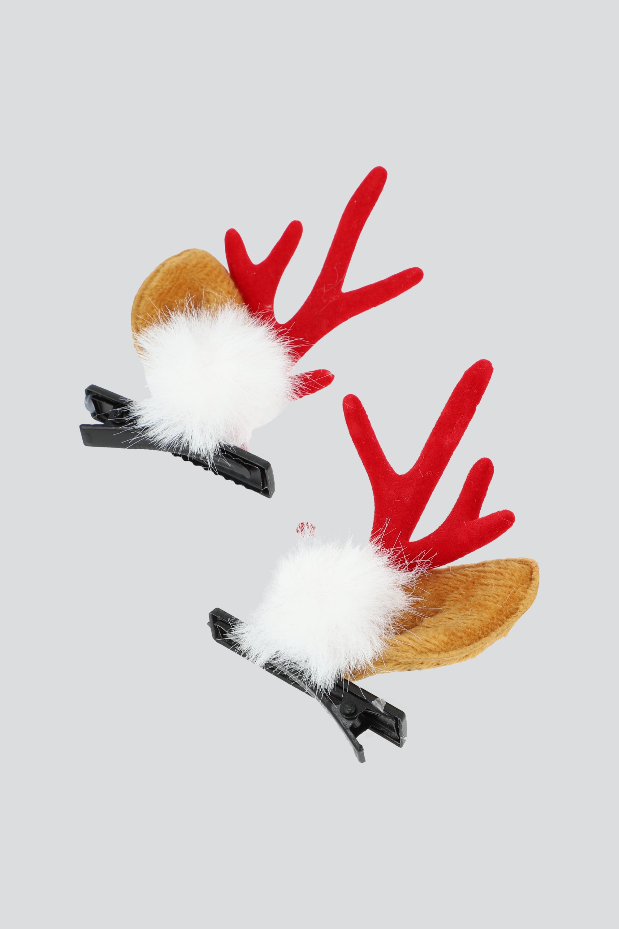 Broches orejas pompon BLANCO