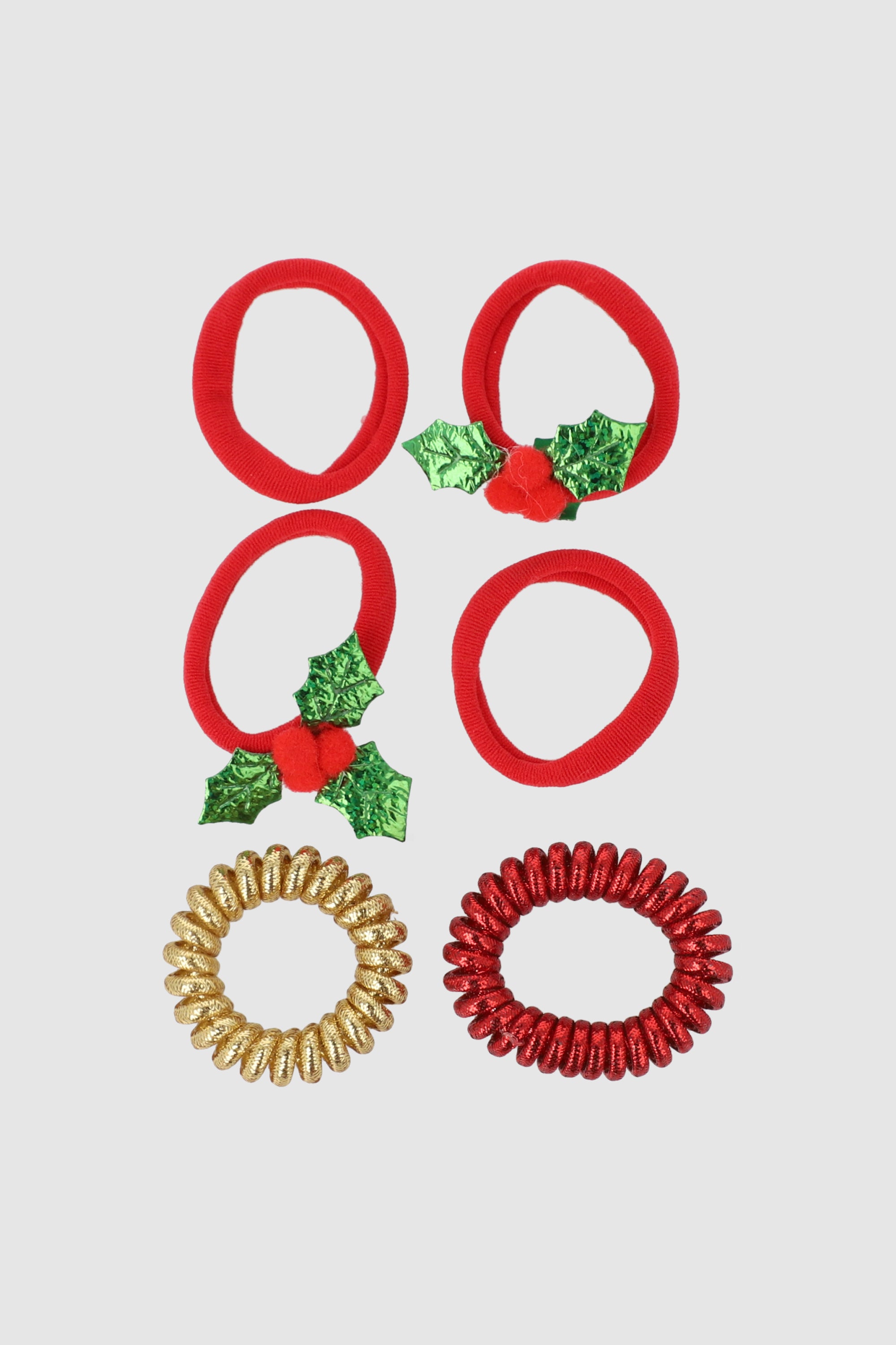 Set 4 ligas muerdagos ROJO