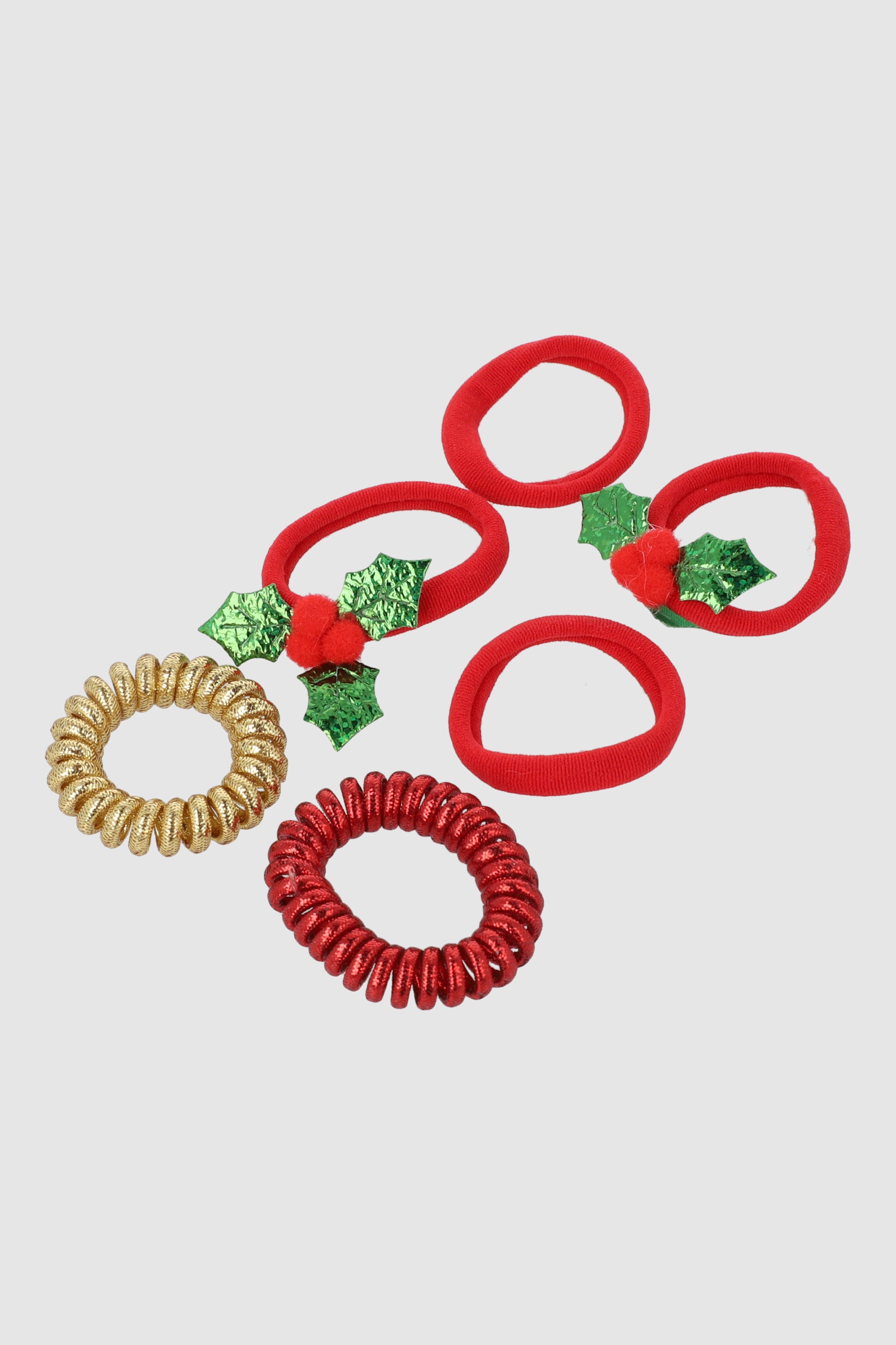 Set 4 ligas muerdagos ROJO