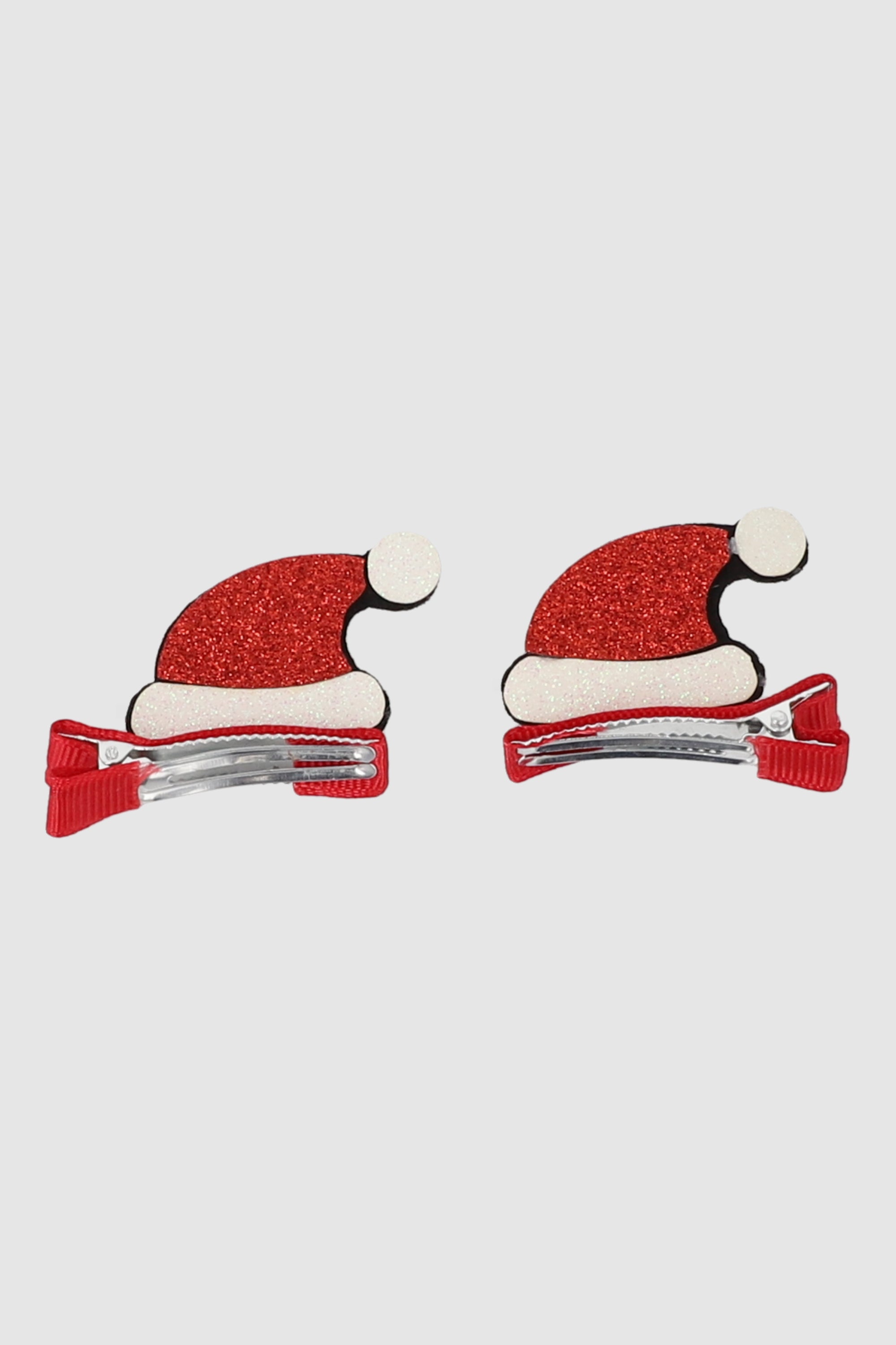 Set de 2 pasadores gorrito santa ROJO