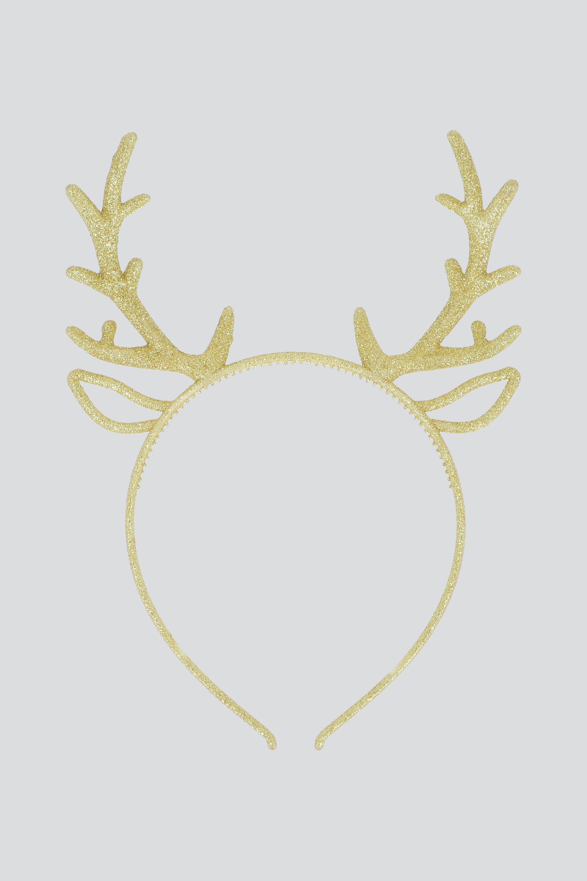 Diadema cuernos reno glitter met ORO
