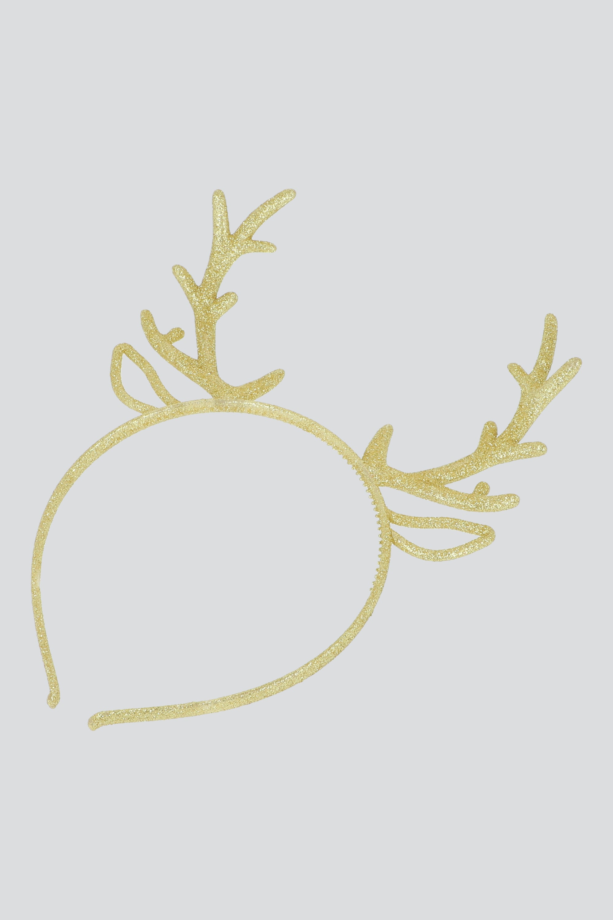 Diadema cuernos reno glitter met ORO