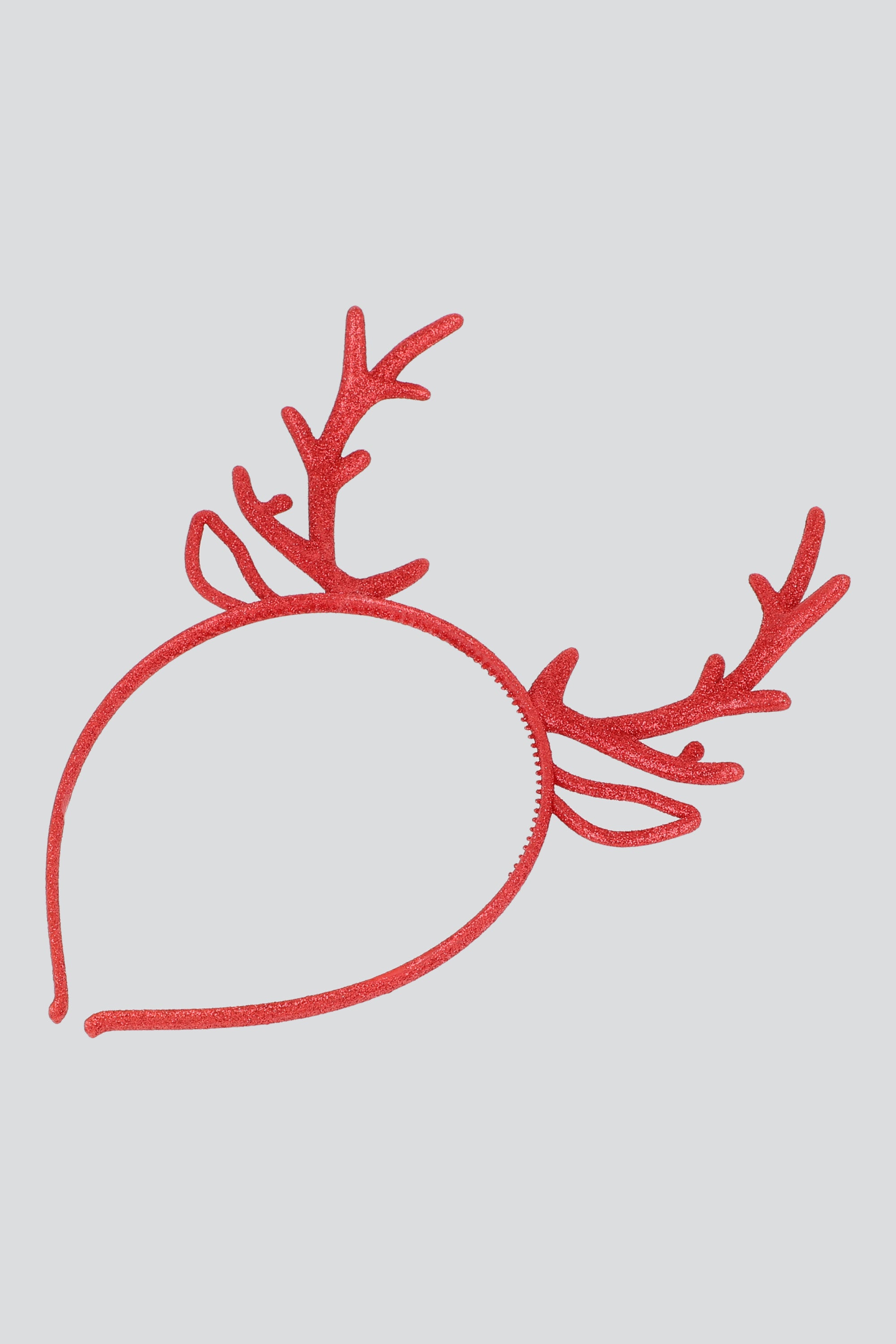 Diadema cuernos reno glitter met ROJO