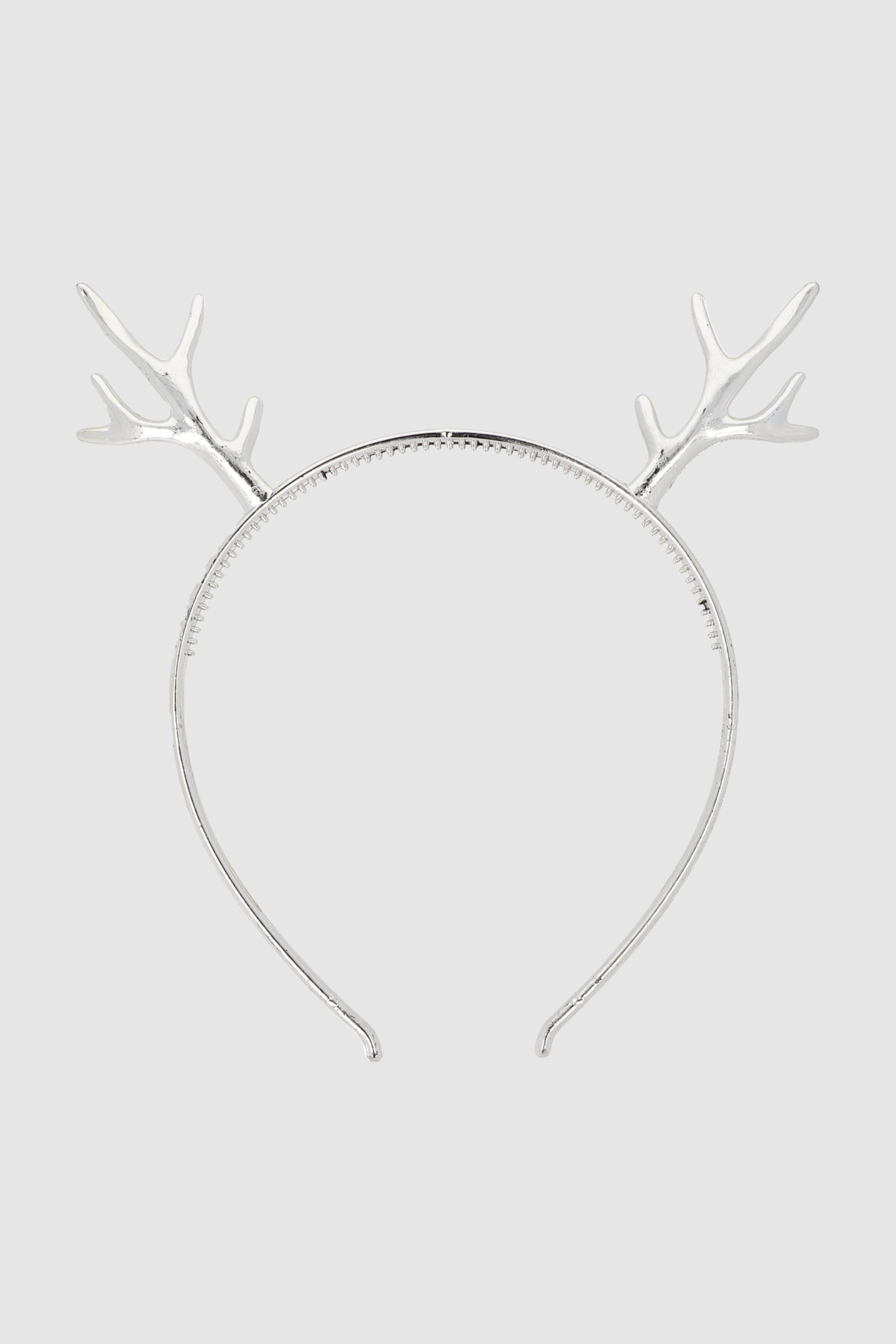 Diadema cuernitos metal PLATA