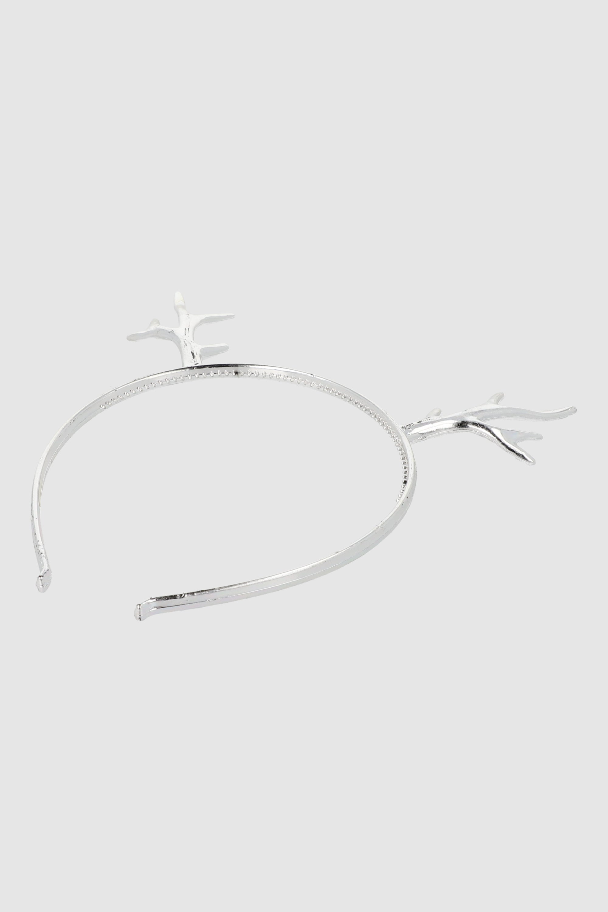 Diadema cuernitos metal PLATA