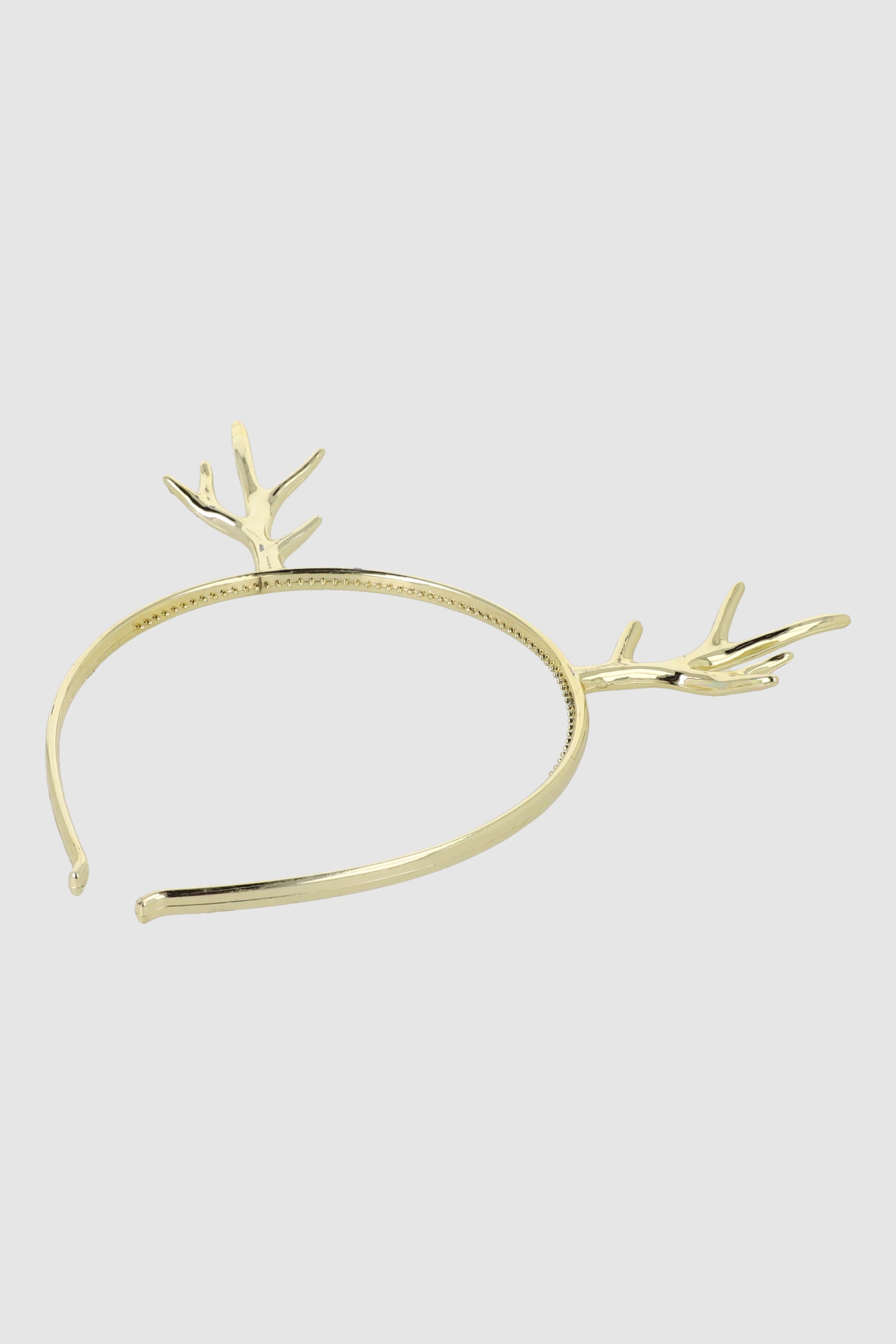 Diadema cuernitos metal ORO