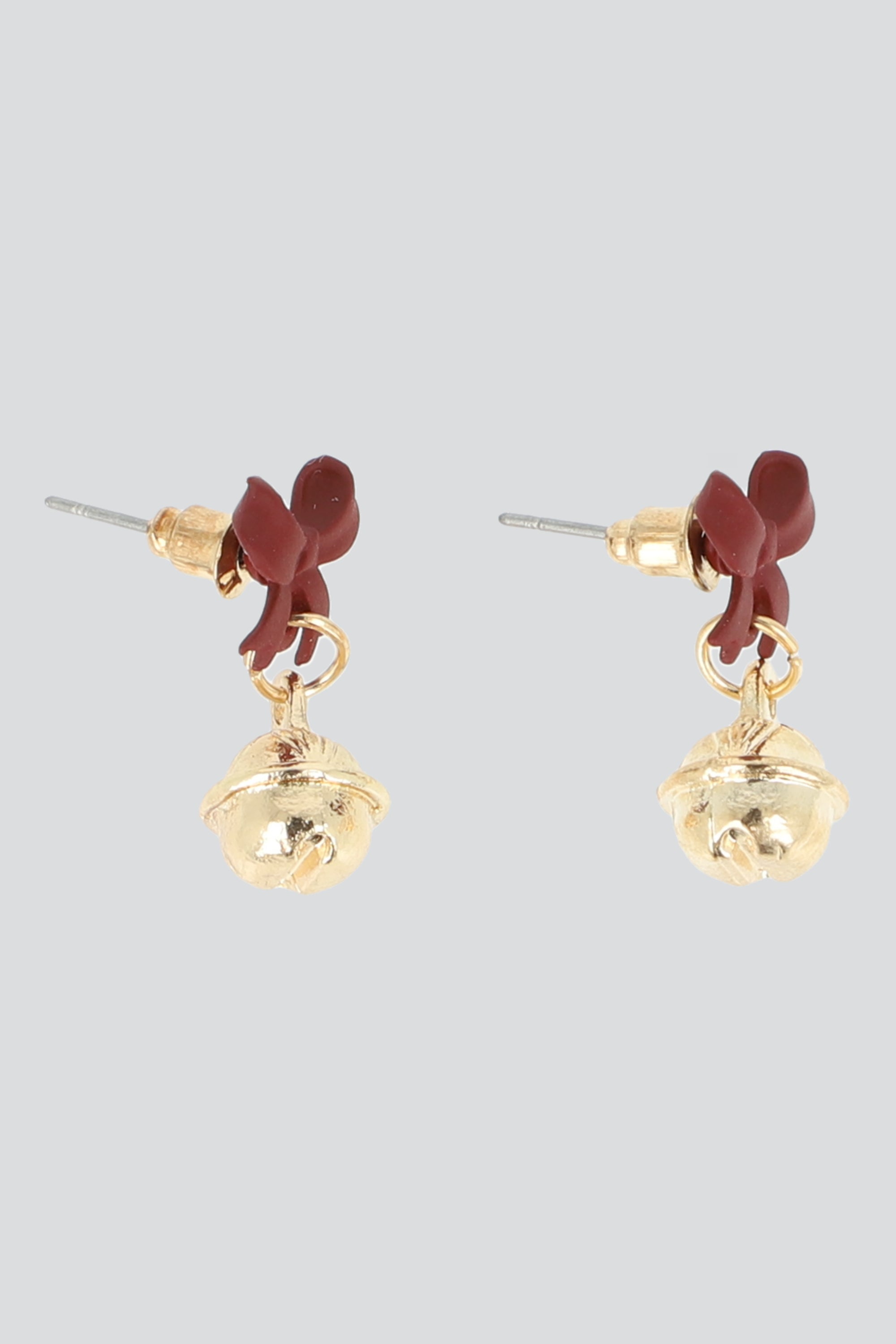 Aretes moño cascabel ROJO