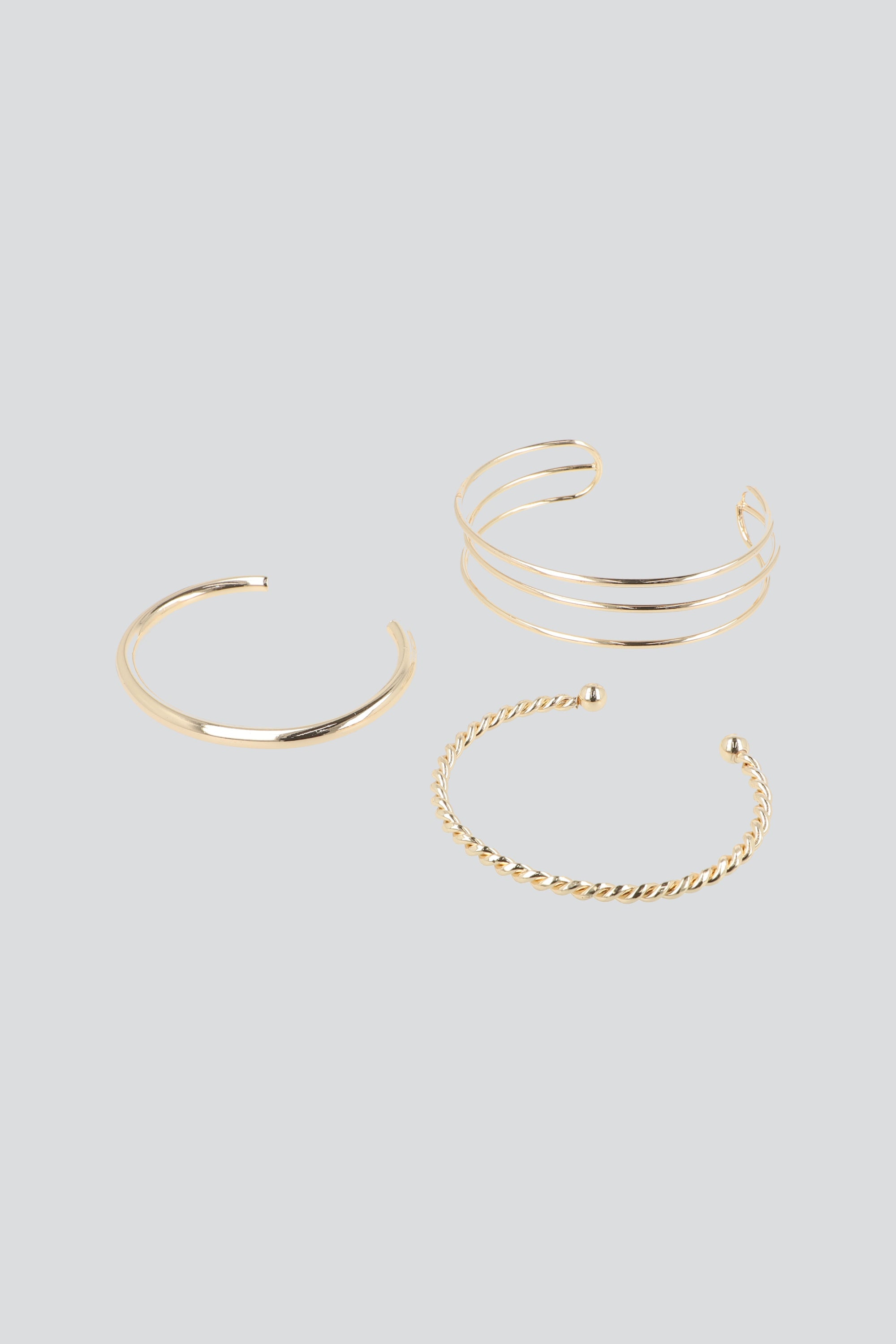 Set 3 Cuffs Metal