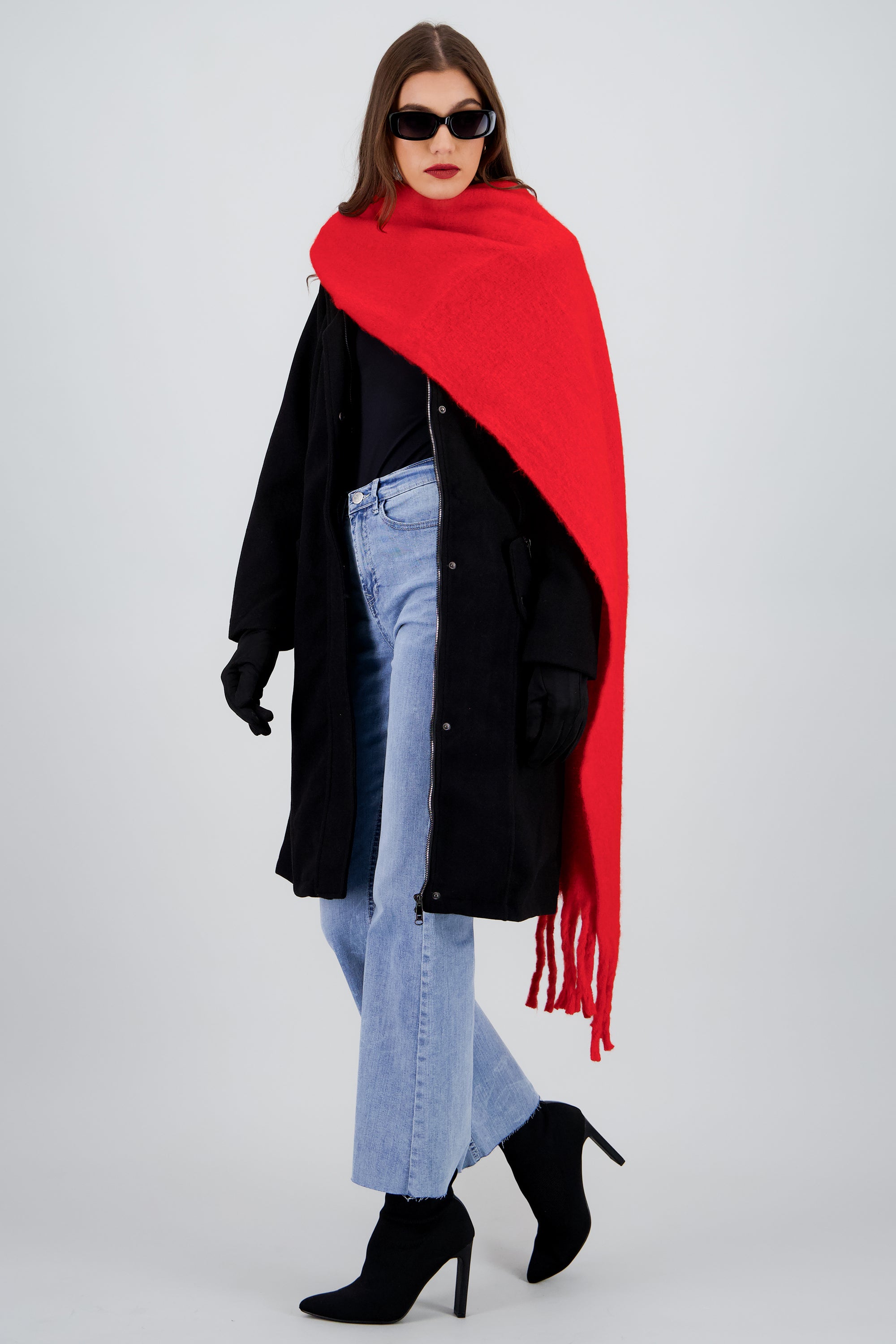 Bufanda textura suave ROJO
