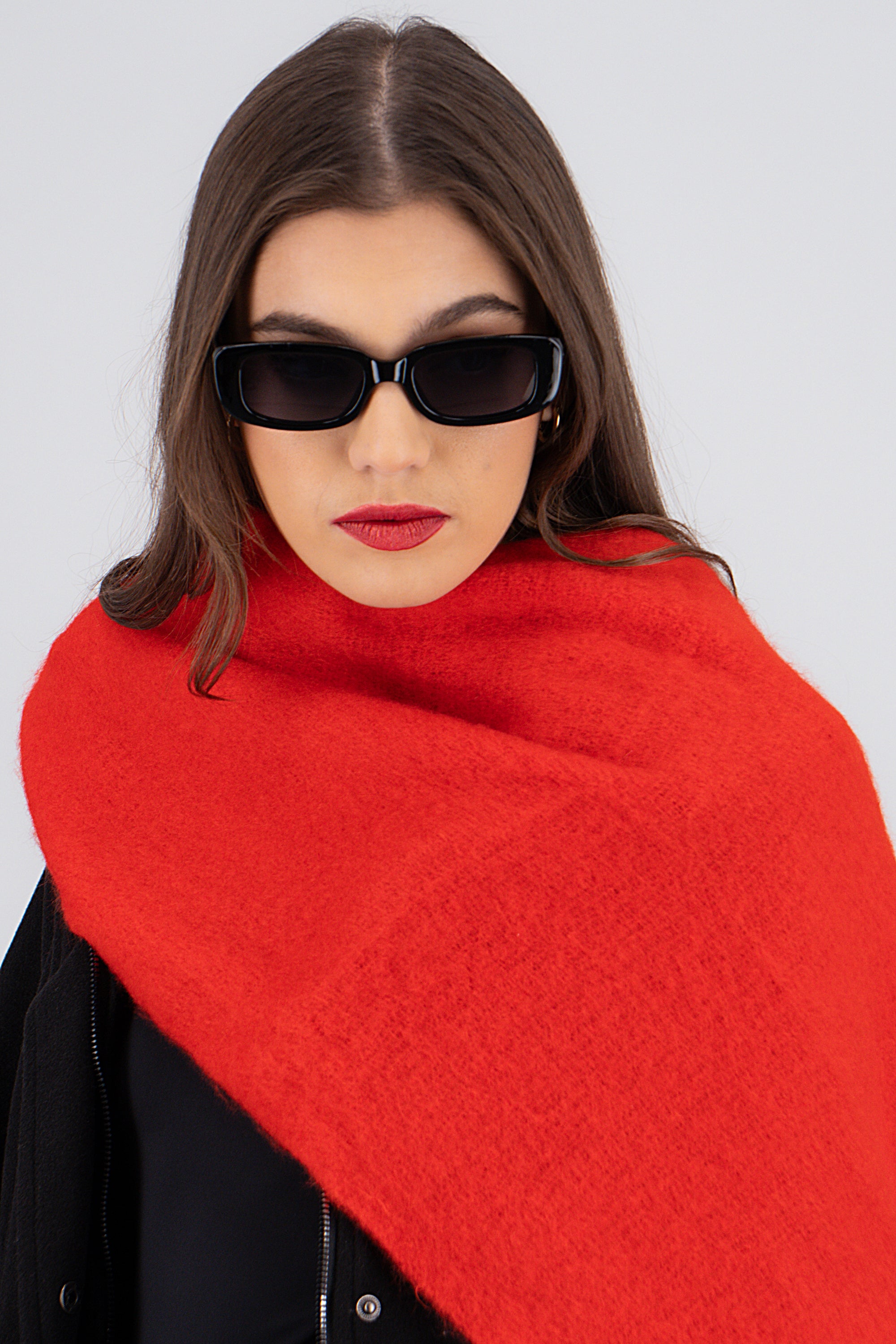 Bufanda textura suave ROJO