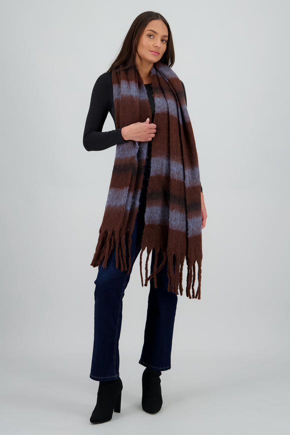 Bufanda rayas bicolor