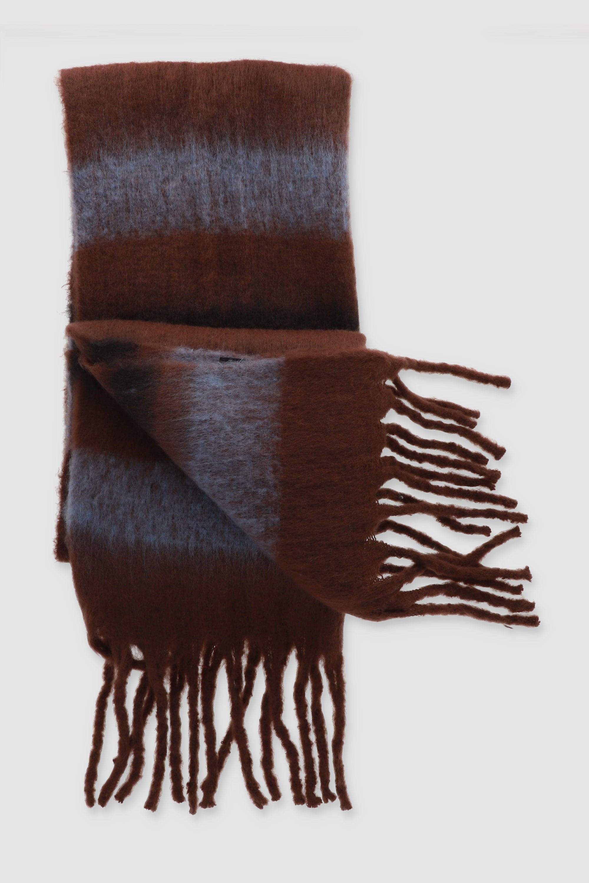 Bufanda rayas bicolor CAFE