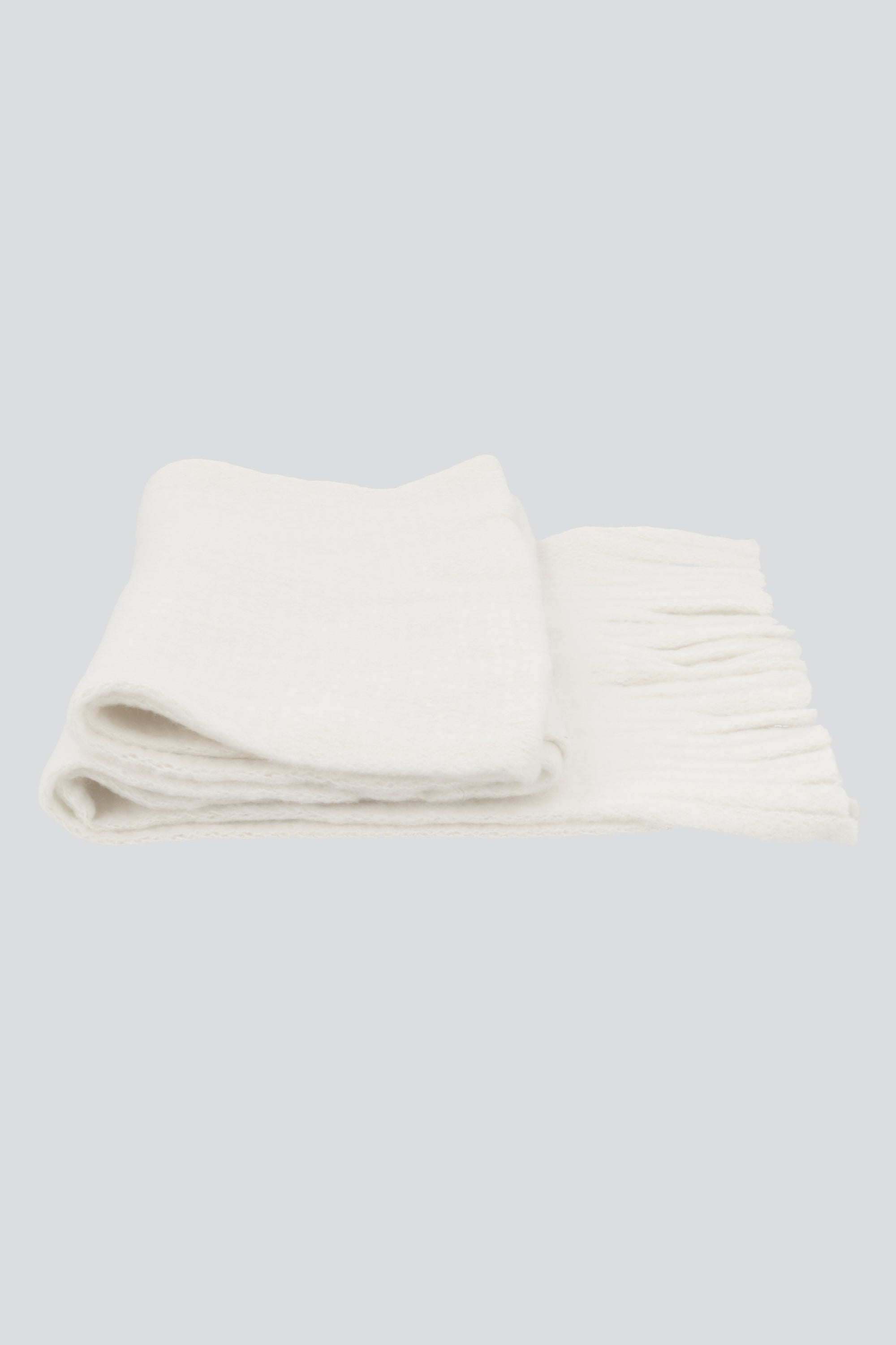 Bufanda color flecos BEIGE