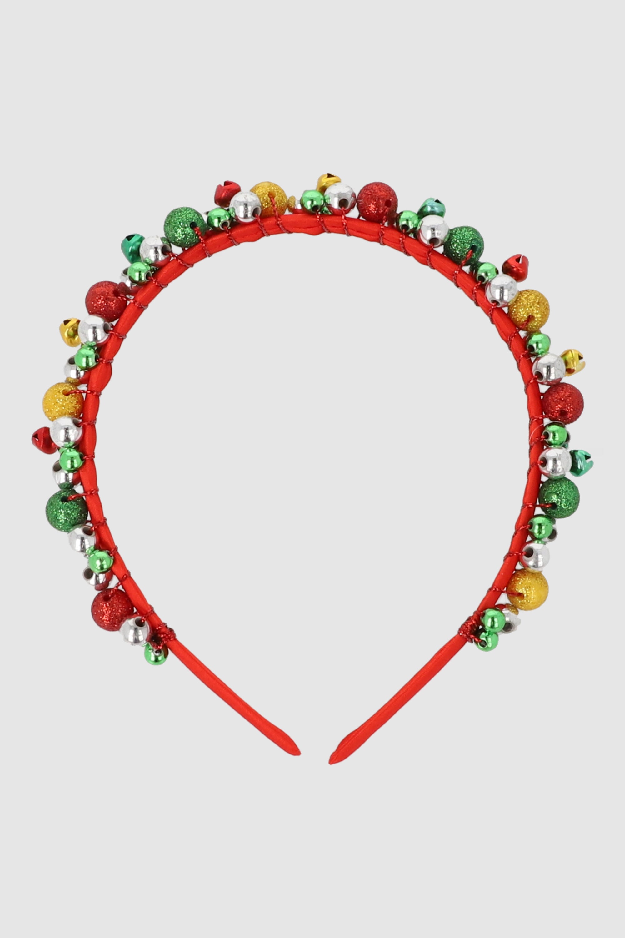 Diadema navideña mini esferas ROJO