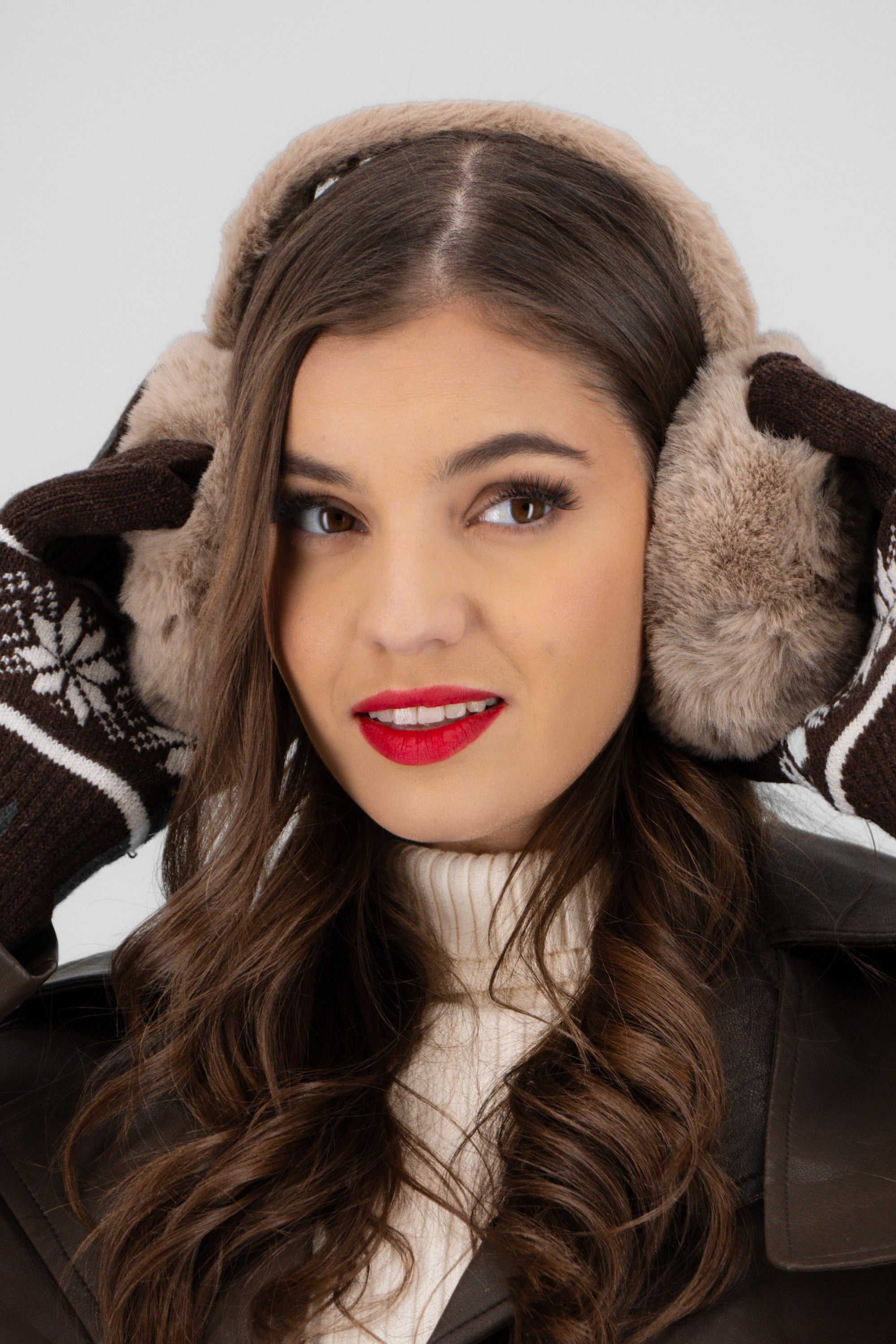 Orejeras fluffy TAUPE