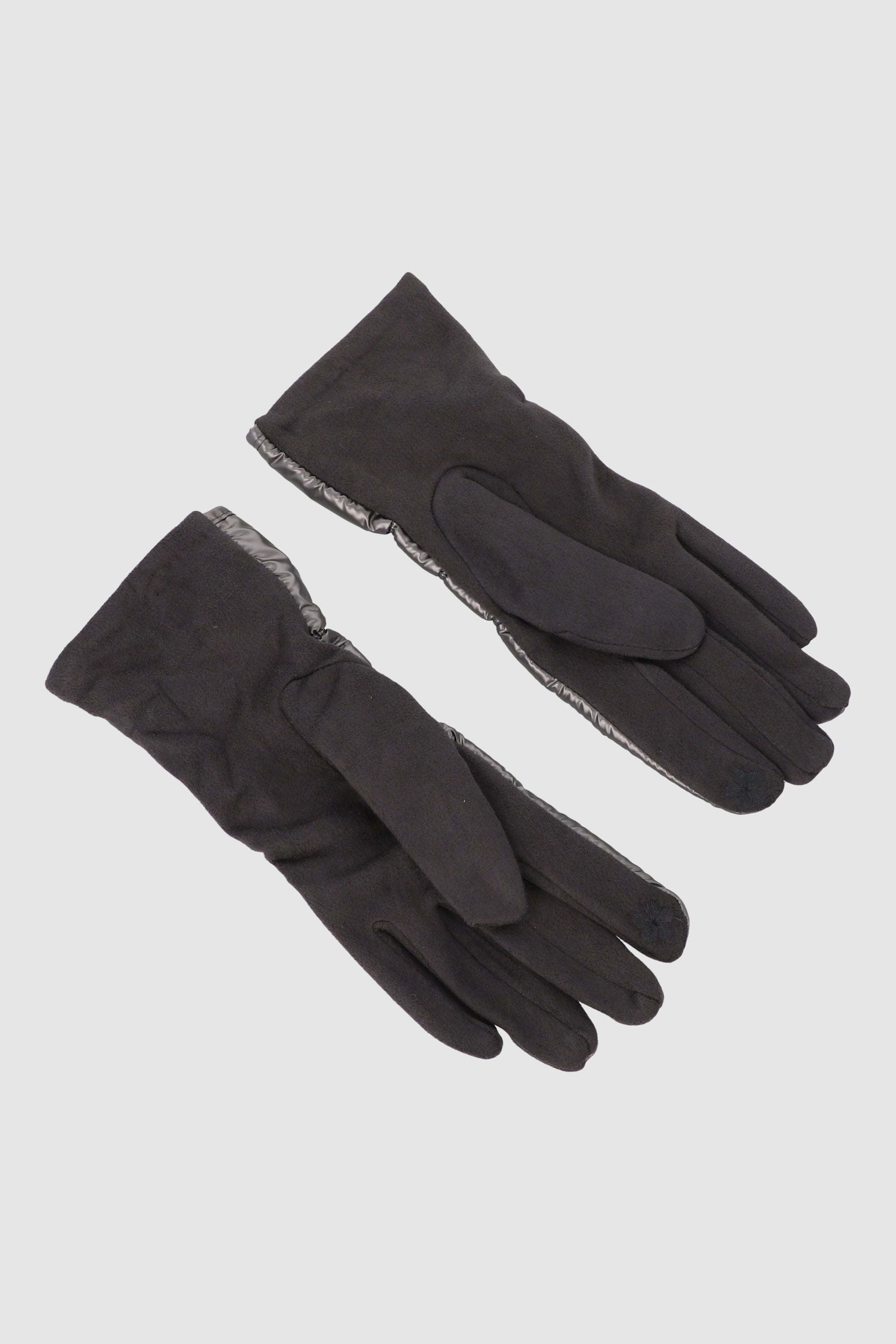 Guantes efecto capitonado PLATA