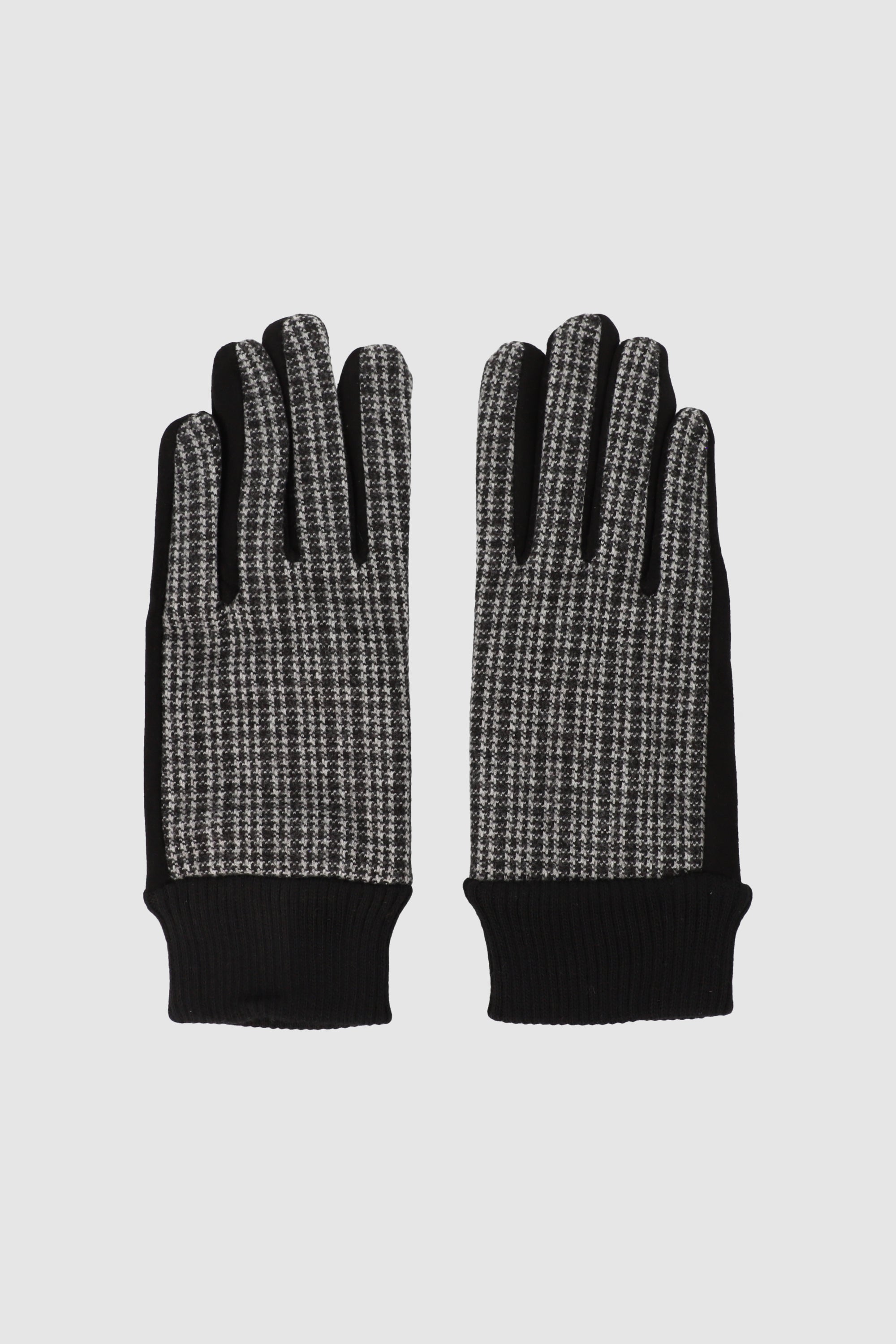 Guantes mini cuadros NEGRO