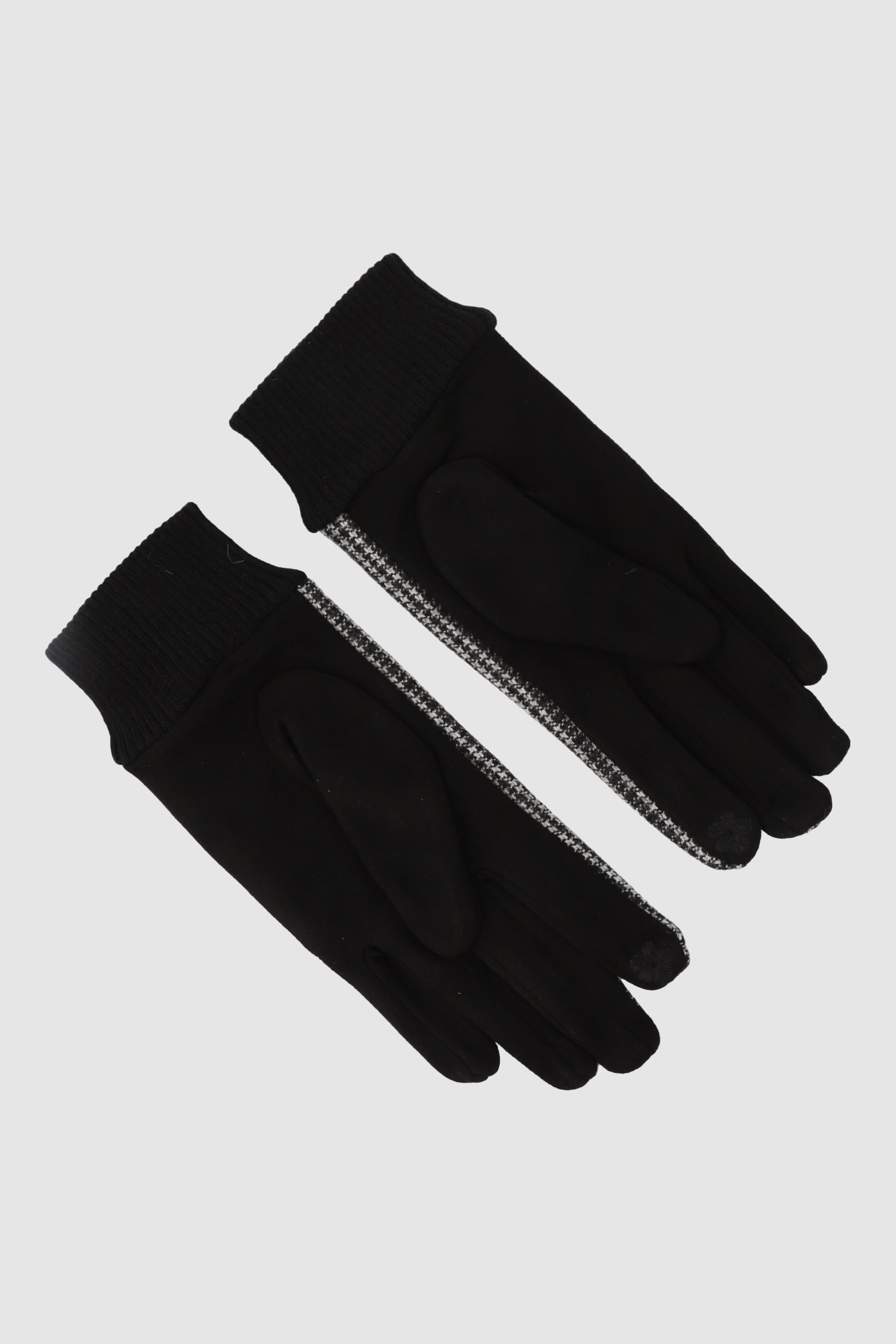 Guantes mini cuadros NEGRO