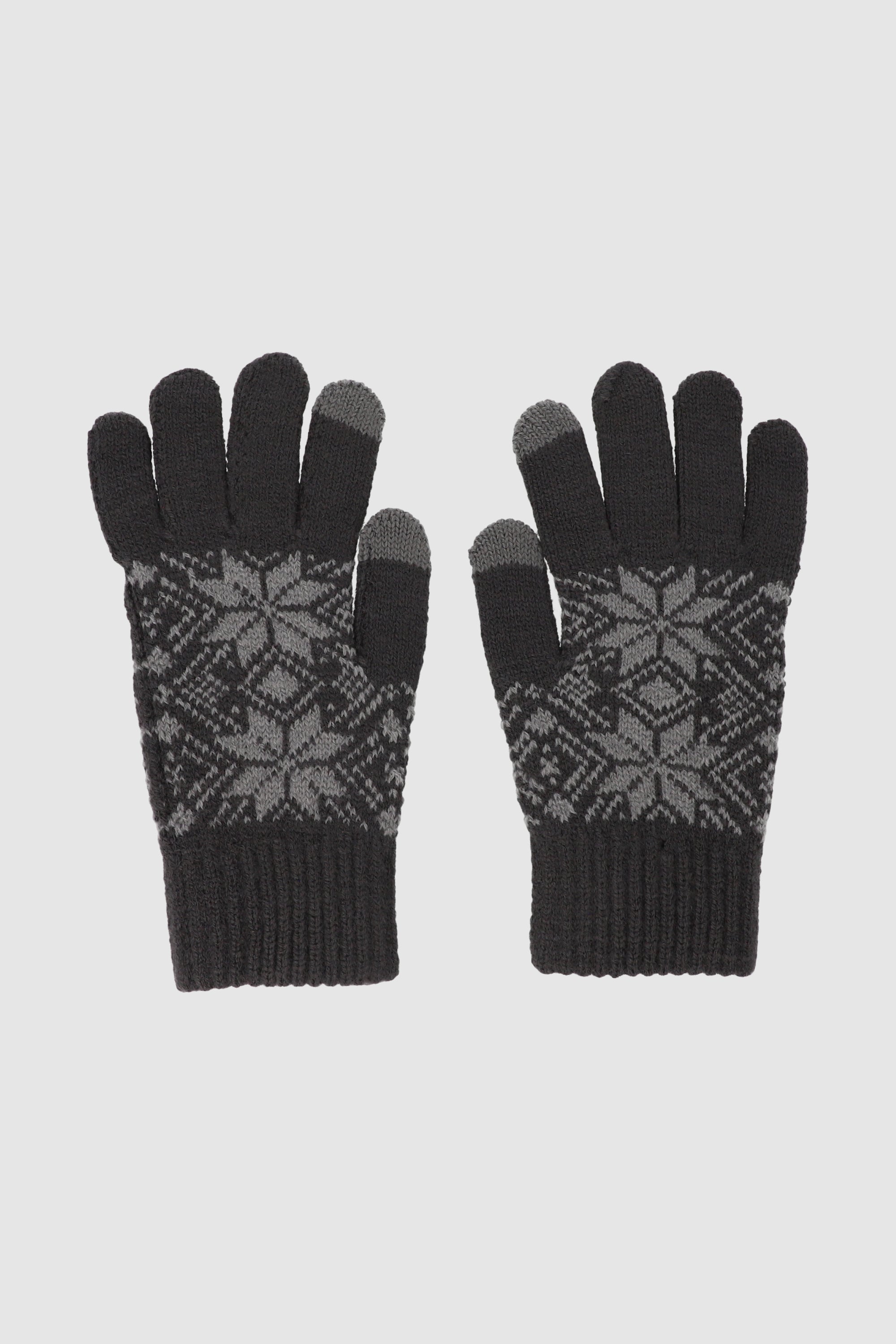 Guantes print invernal NEGRO