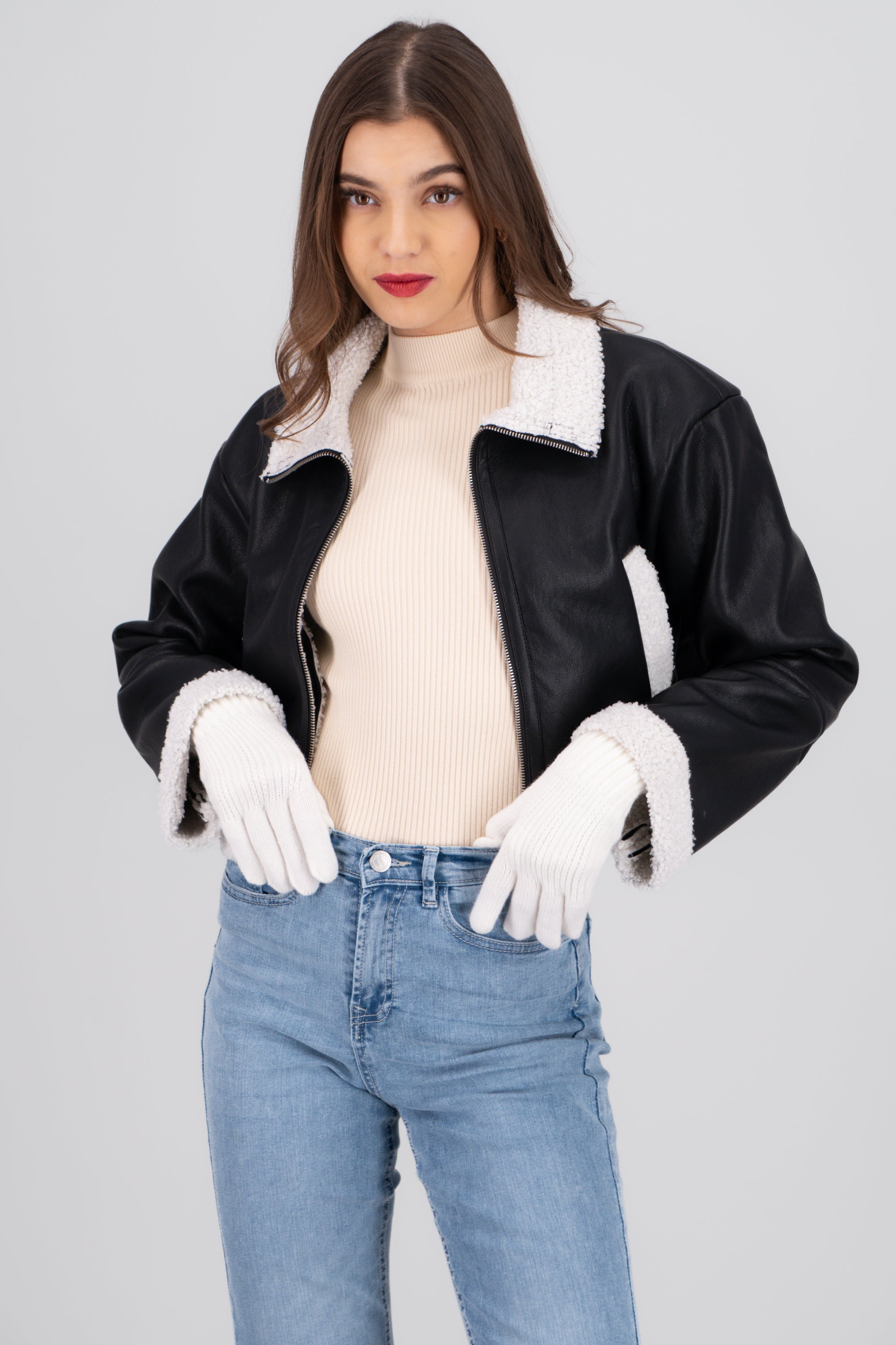 Guantes tejidos BLANCO