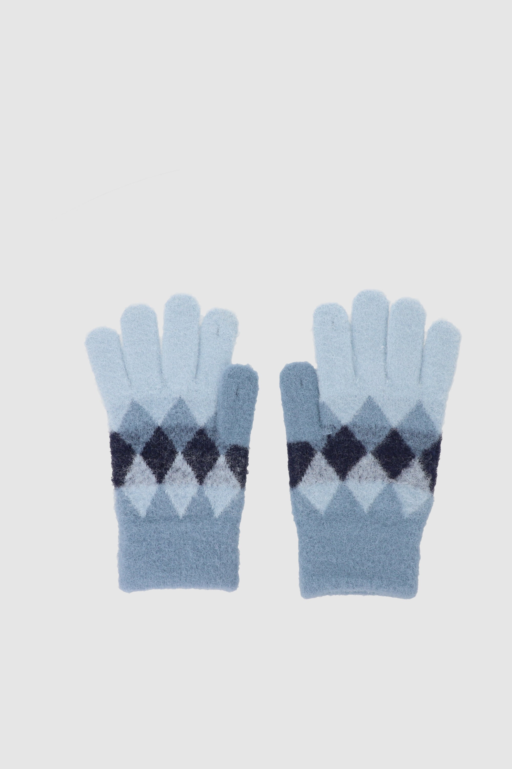 Guantes print rombos AZUL