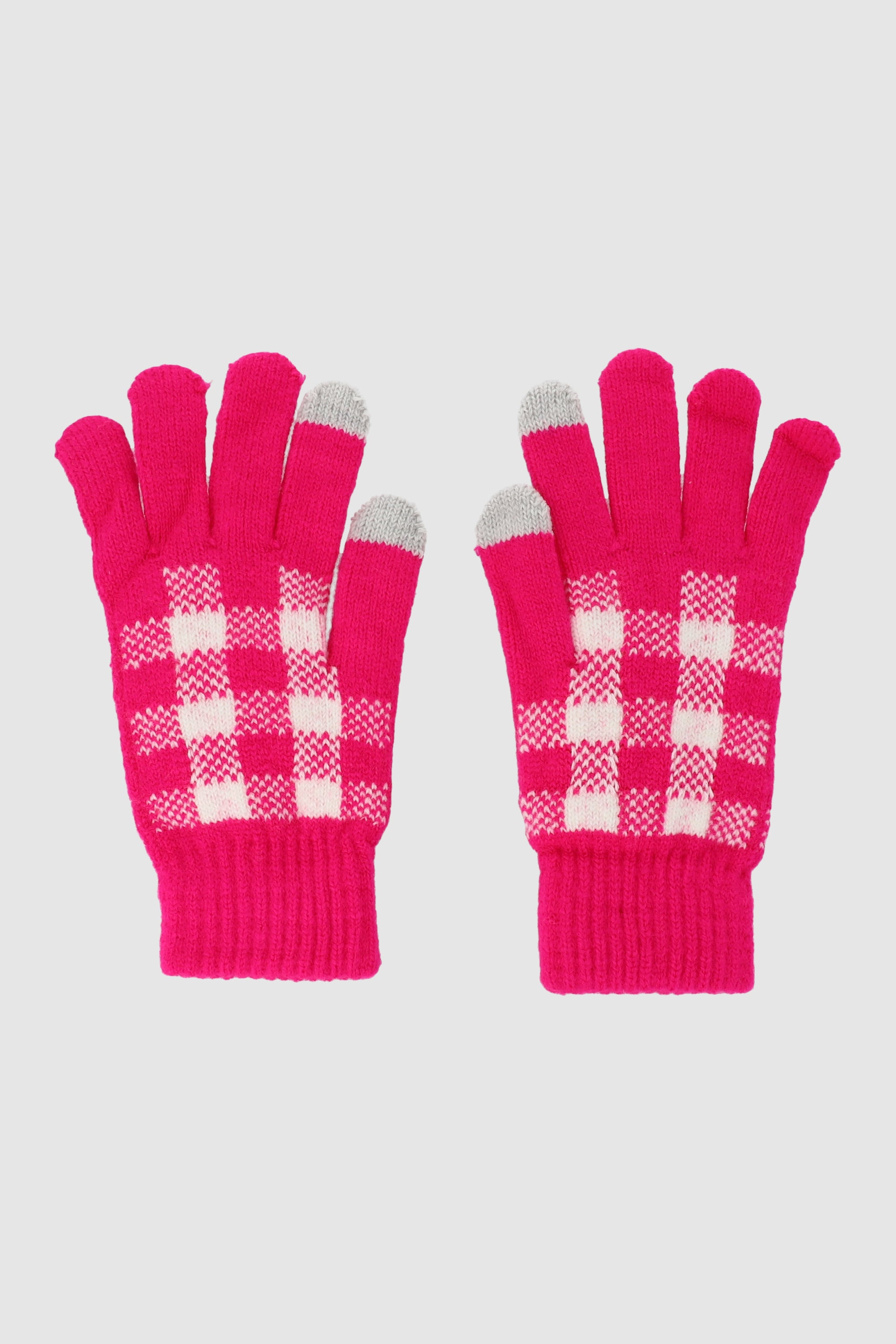 Guantes cuadros ROSA