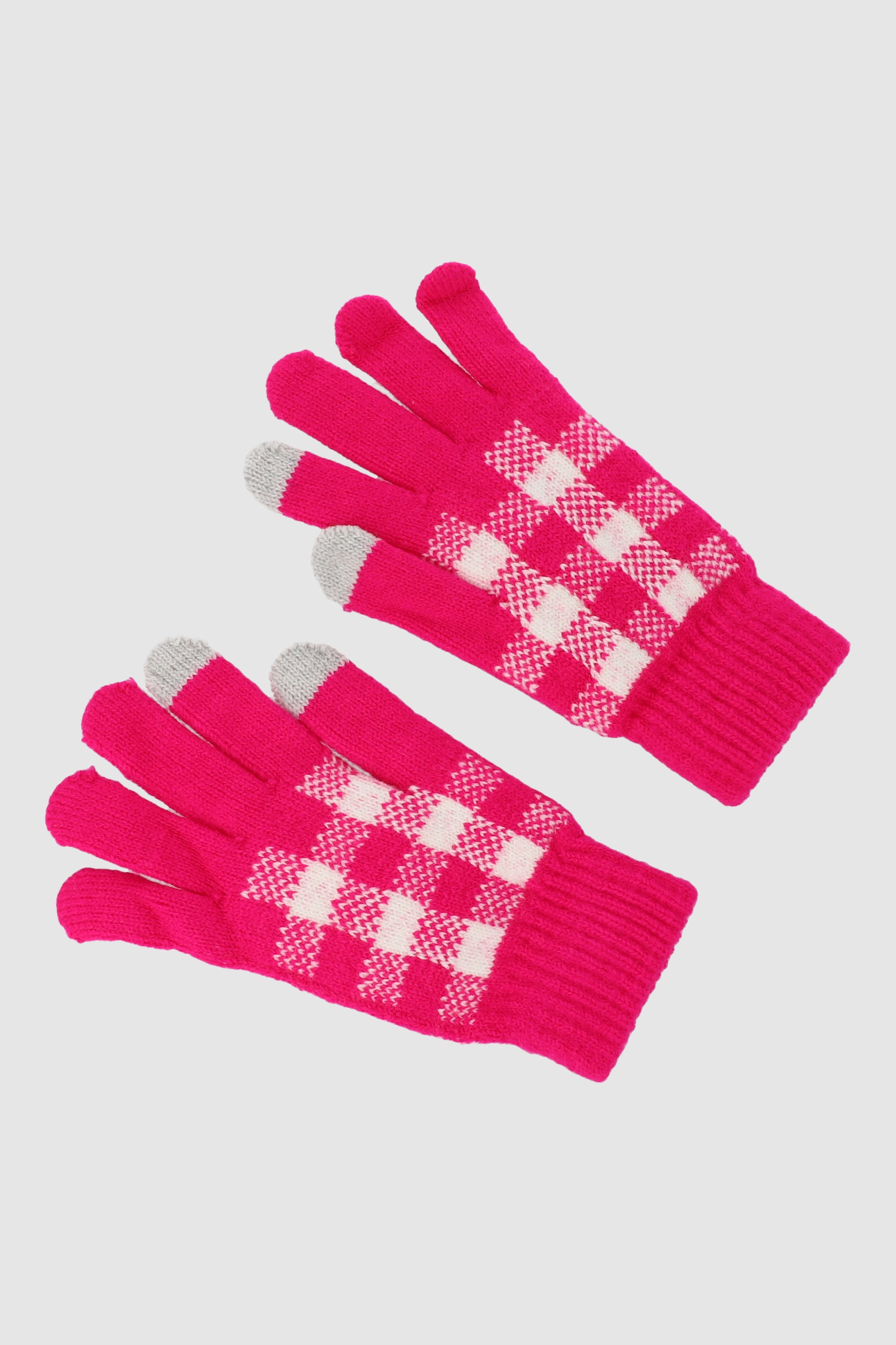 Guantes cuadros ROSA