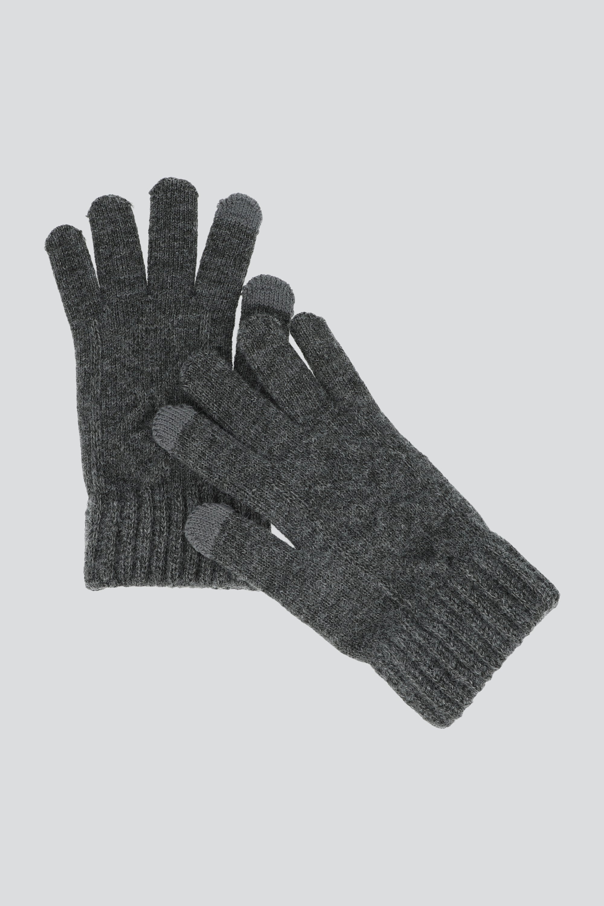 Guantes contraste en dedos NEGRO
