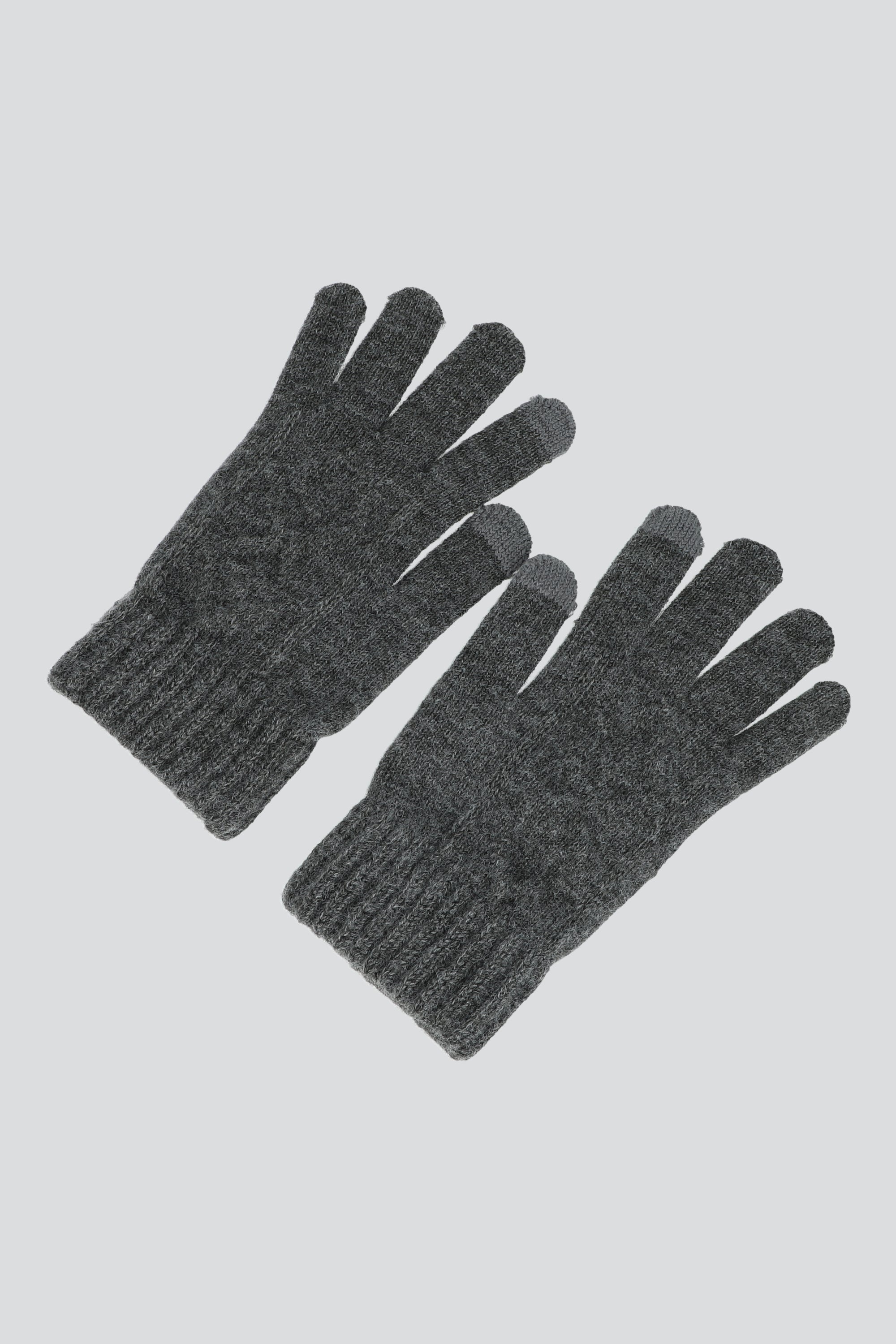 Guantes contraste en dedos NEGRO