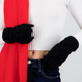 Guantes manga tejida