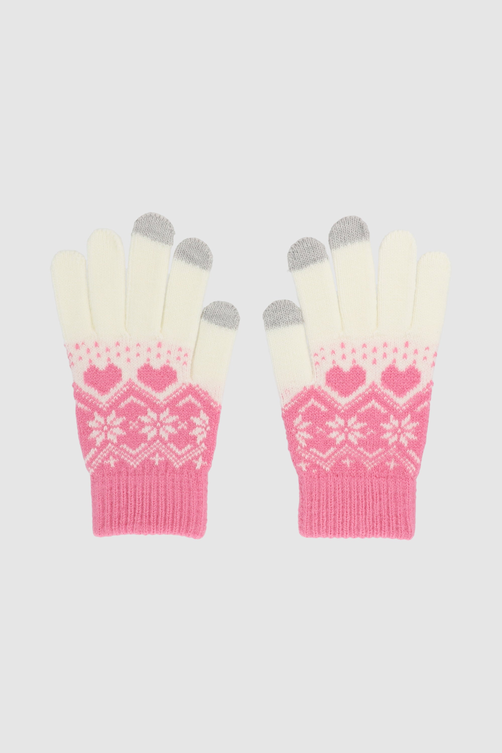 Guantes print invernal ROSA