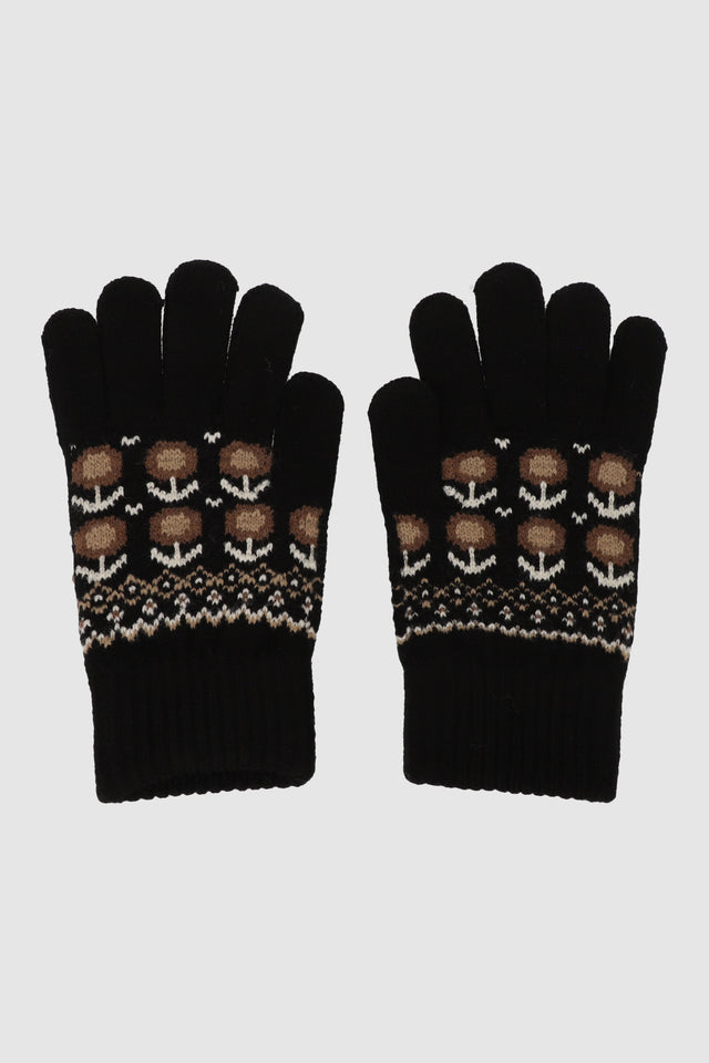 Guantes print flores