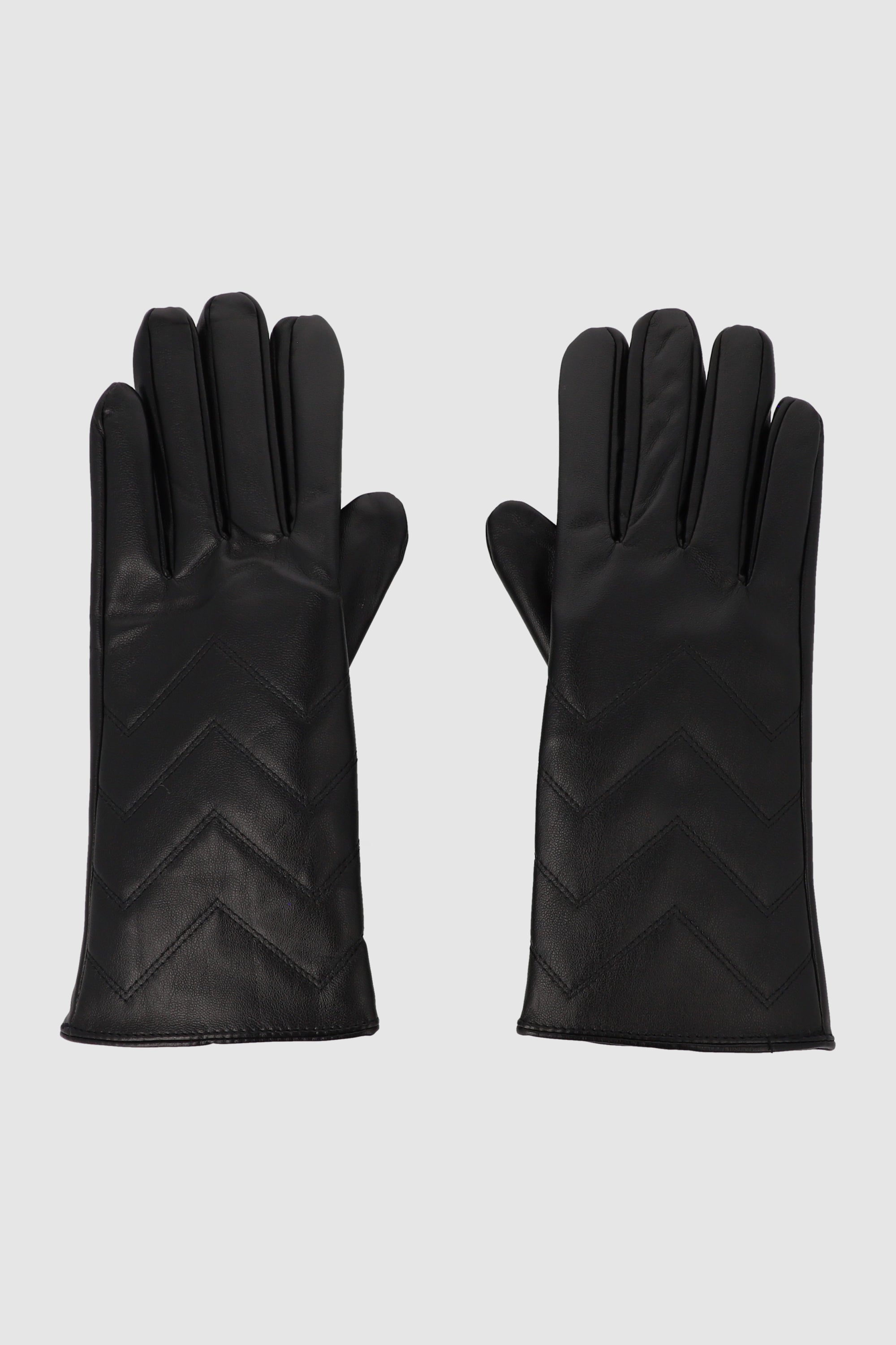 Guantes PU zigzag NEGRO